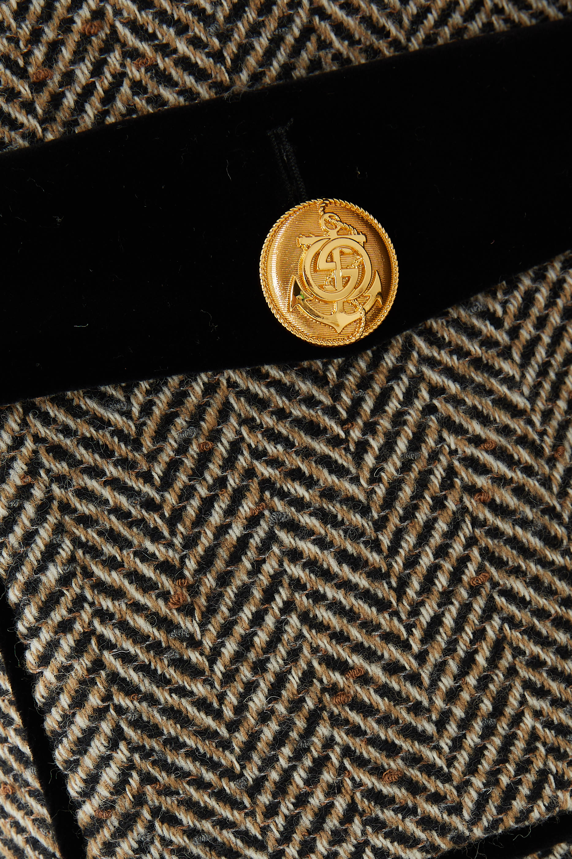 Wool Herringbone Coat