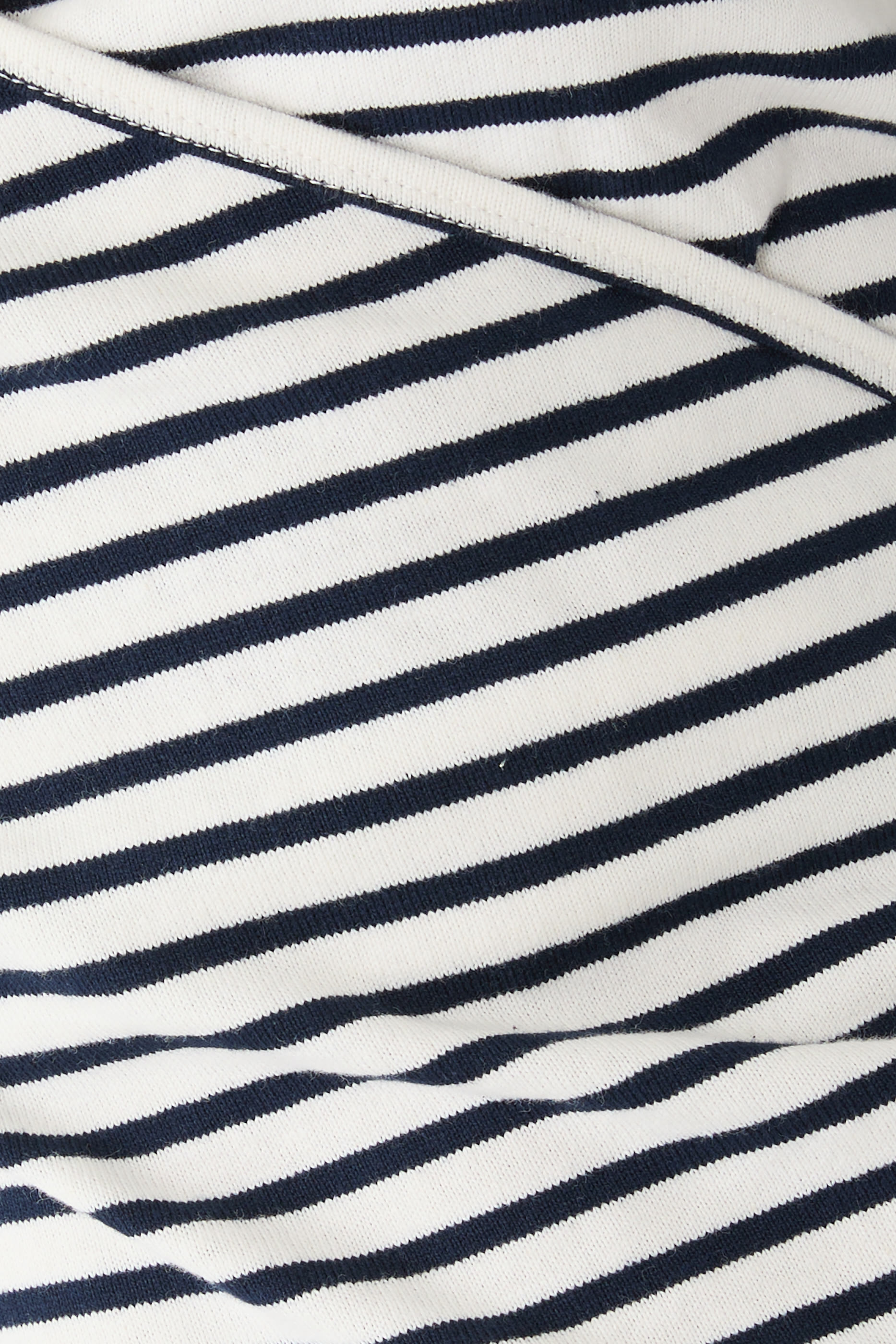 Stripe Jersey Wrap Top