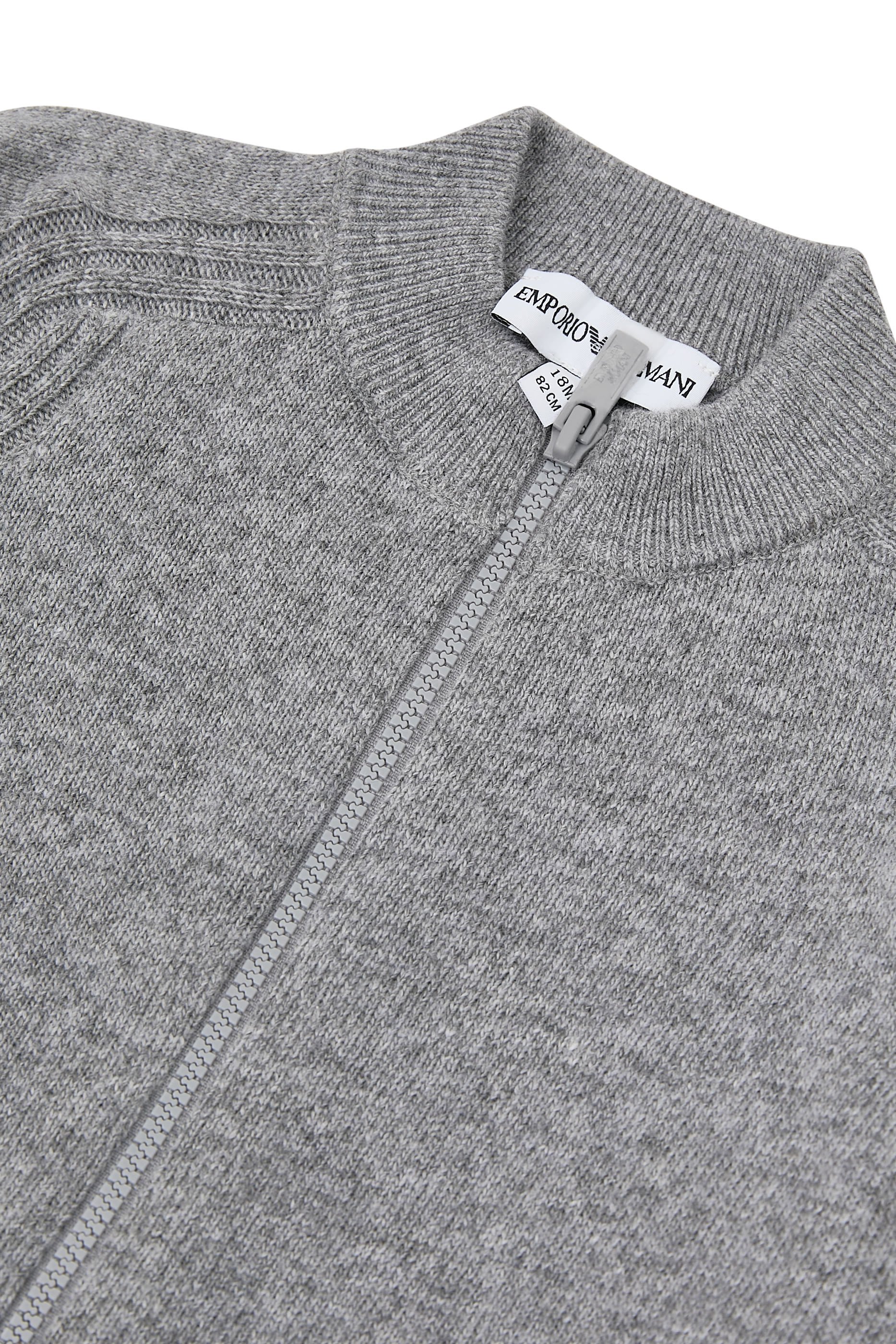 Kids EA Logo Zip Knit Cardigan