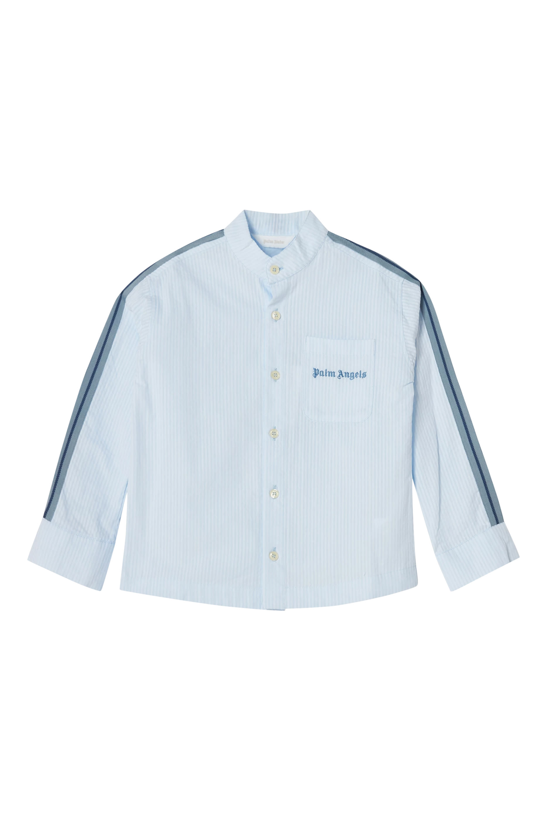 Kids Korean Collar Track Shirt