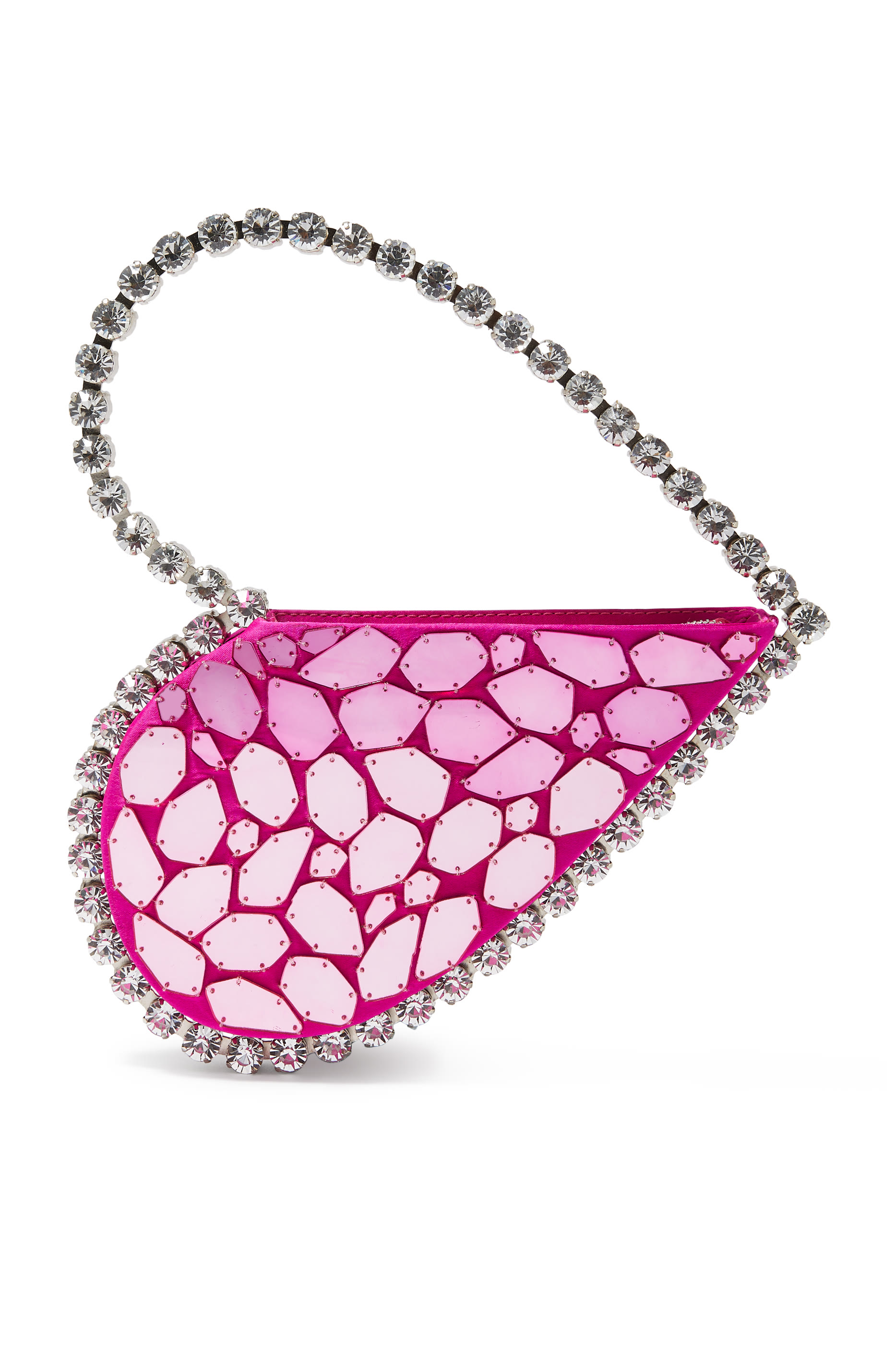 Love Heart Crystal Top-Handle Bag