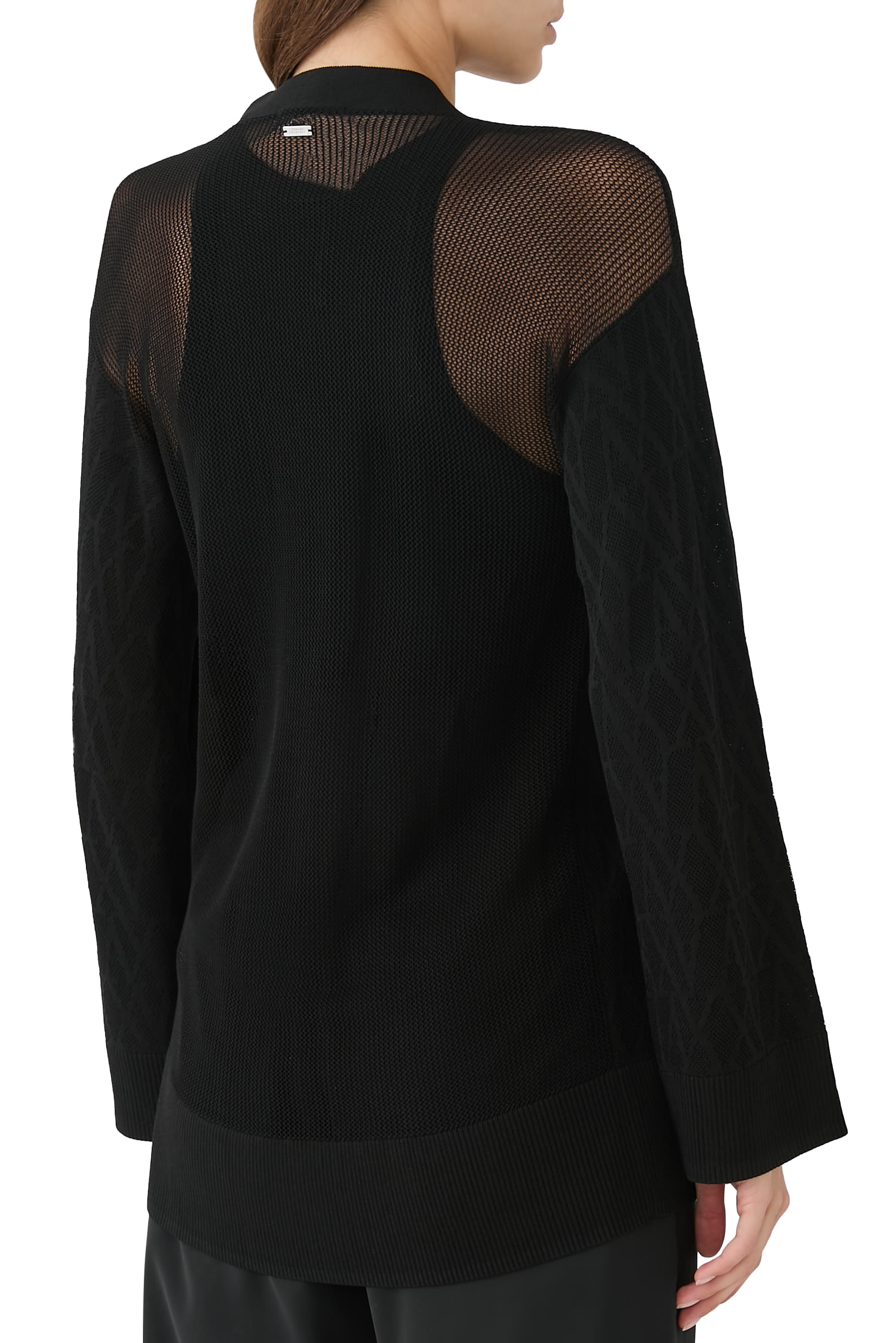 AX Logo All-Over Cardigan