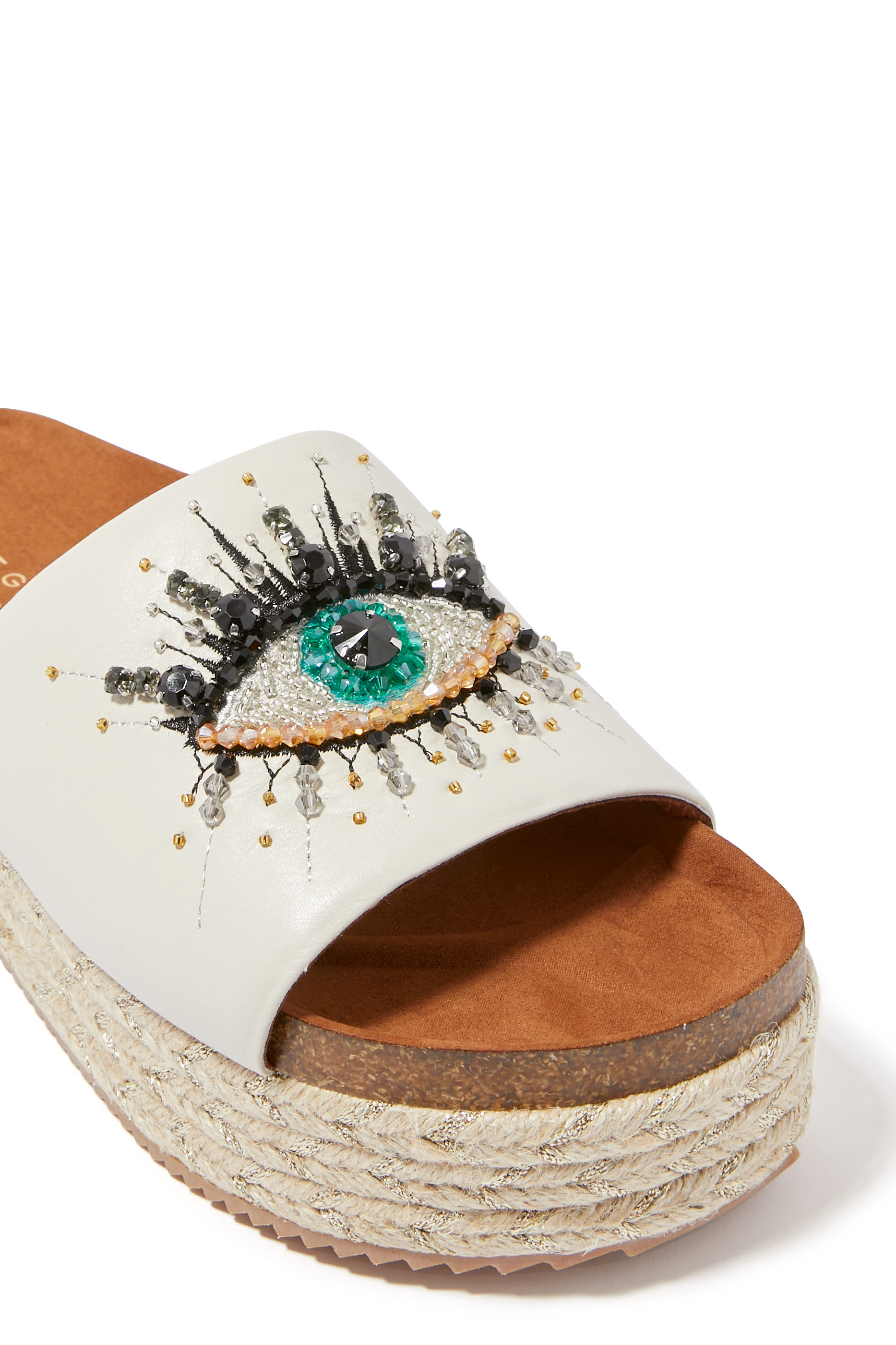 Kensington Eye 40 Leather Platform Sandals