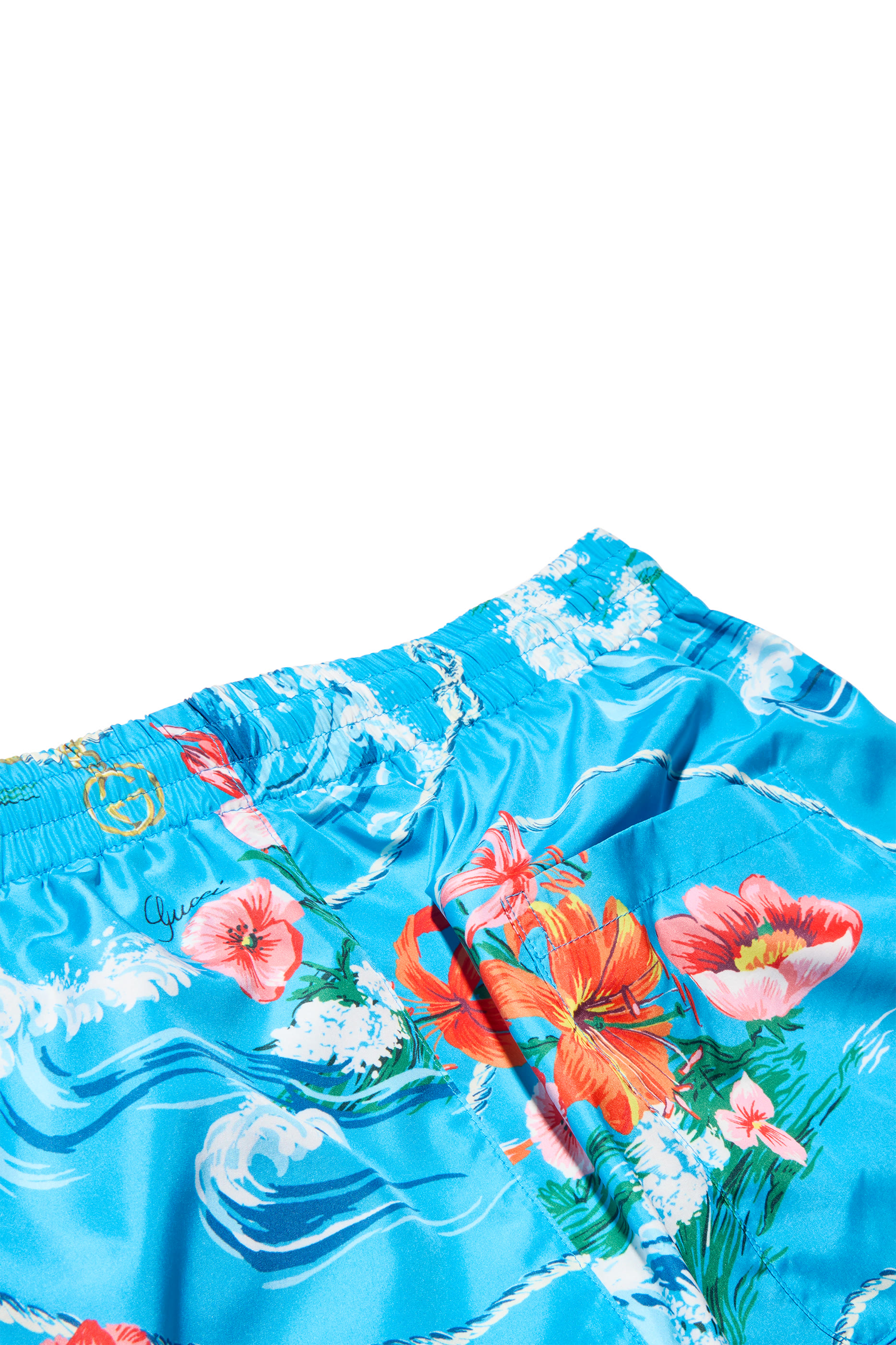 Printed Nylon Swim Shorts