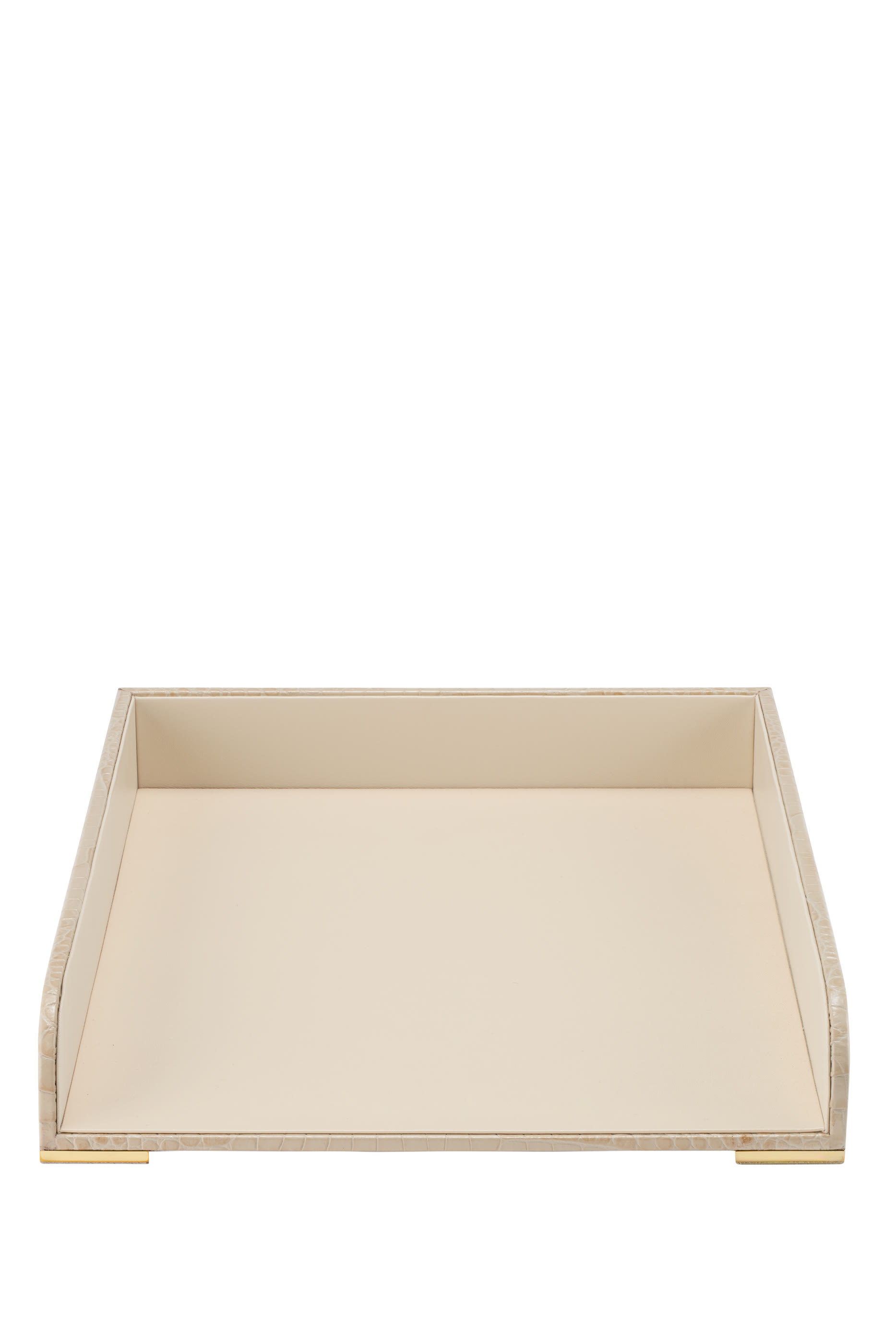 Classic Croc Leather Paper Tray