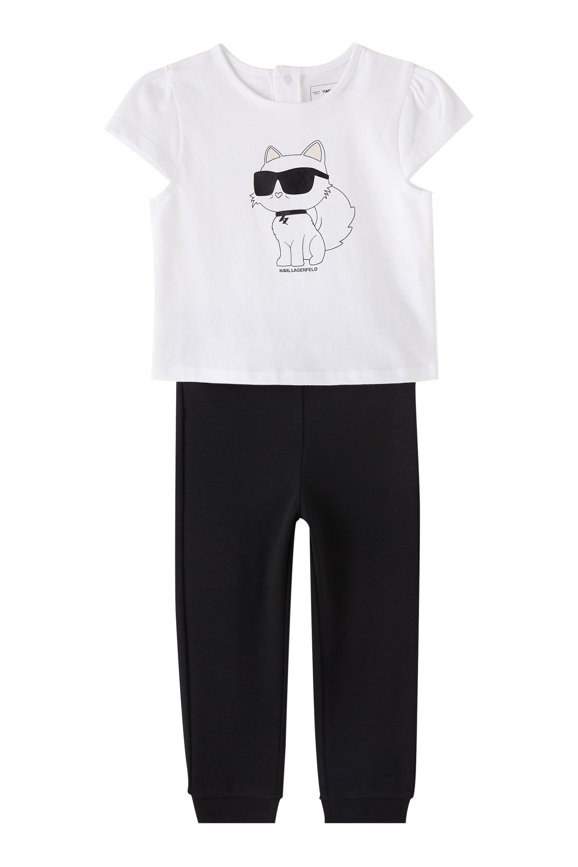 Kids Cotton T-Shirt and Leggings Set