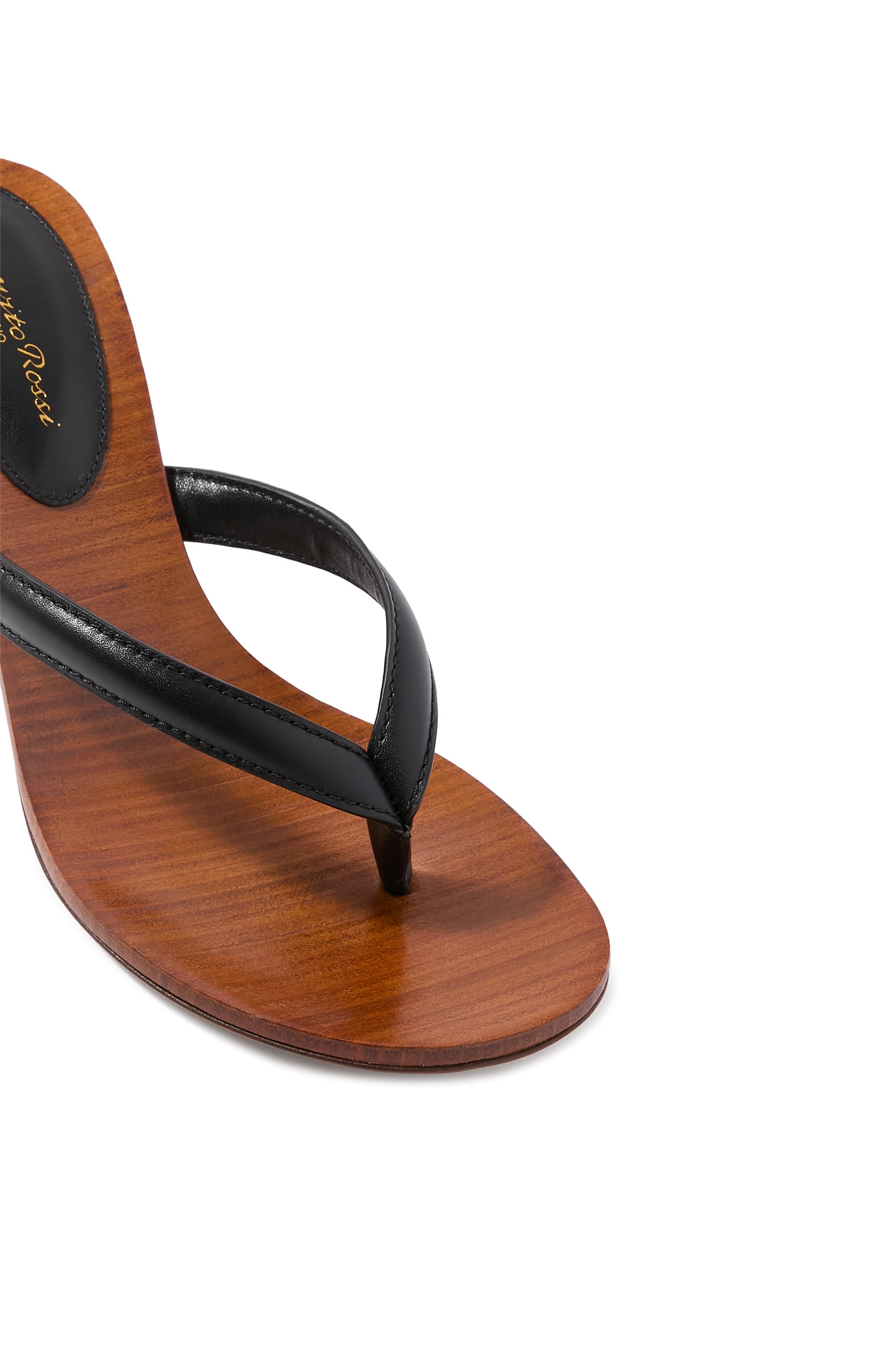 Leather 70 Thong Mules
