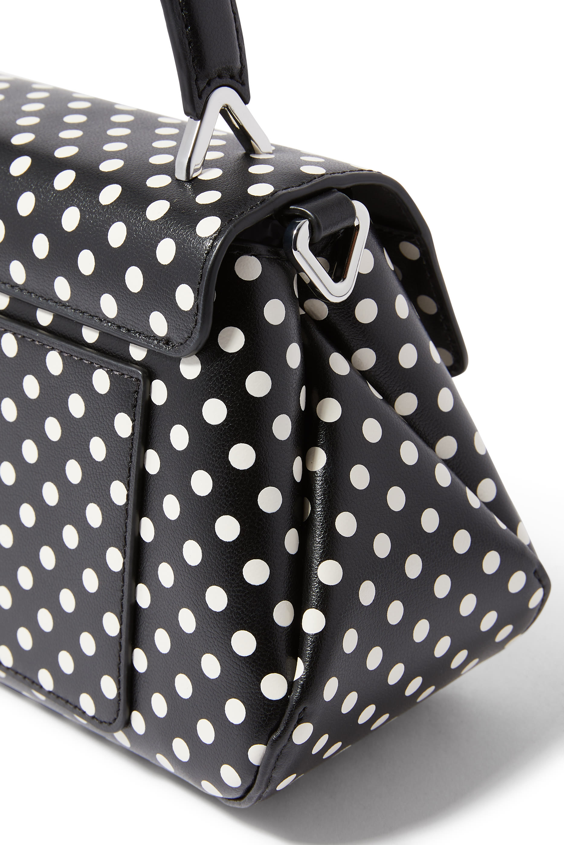 Polka Dot Top Handle Bag