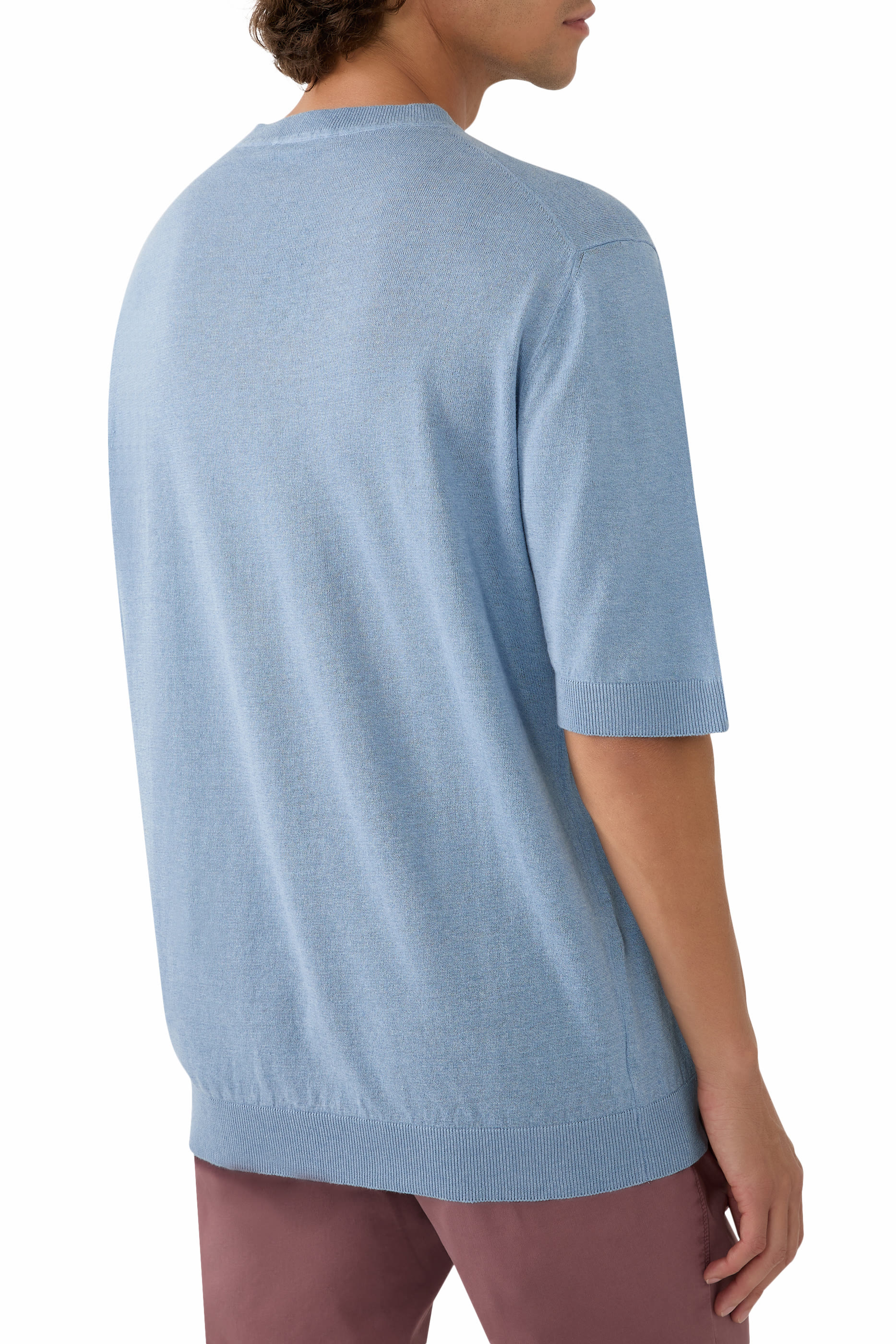 Slim-Fit Cotton and Linen T-Shirt