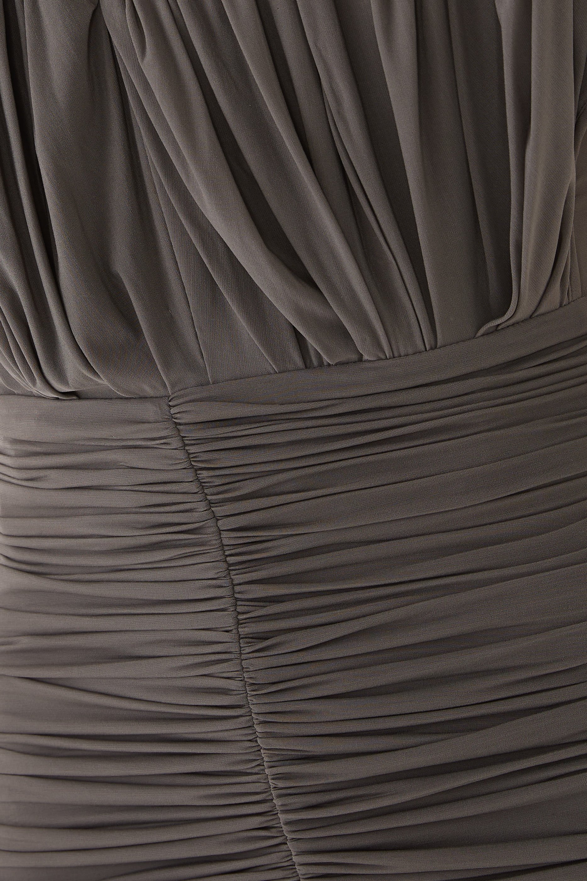 Asymmetrical Petal Mini Dress