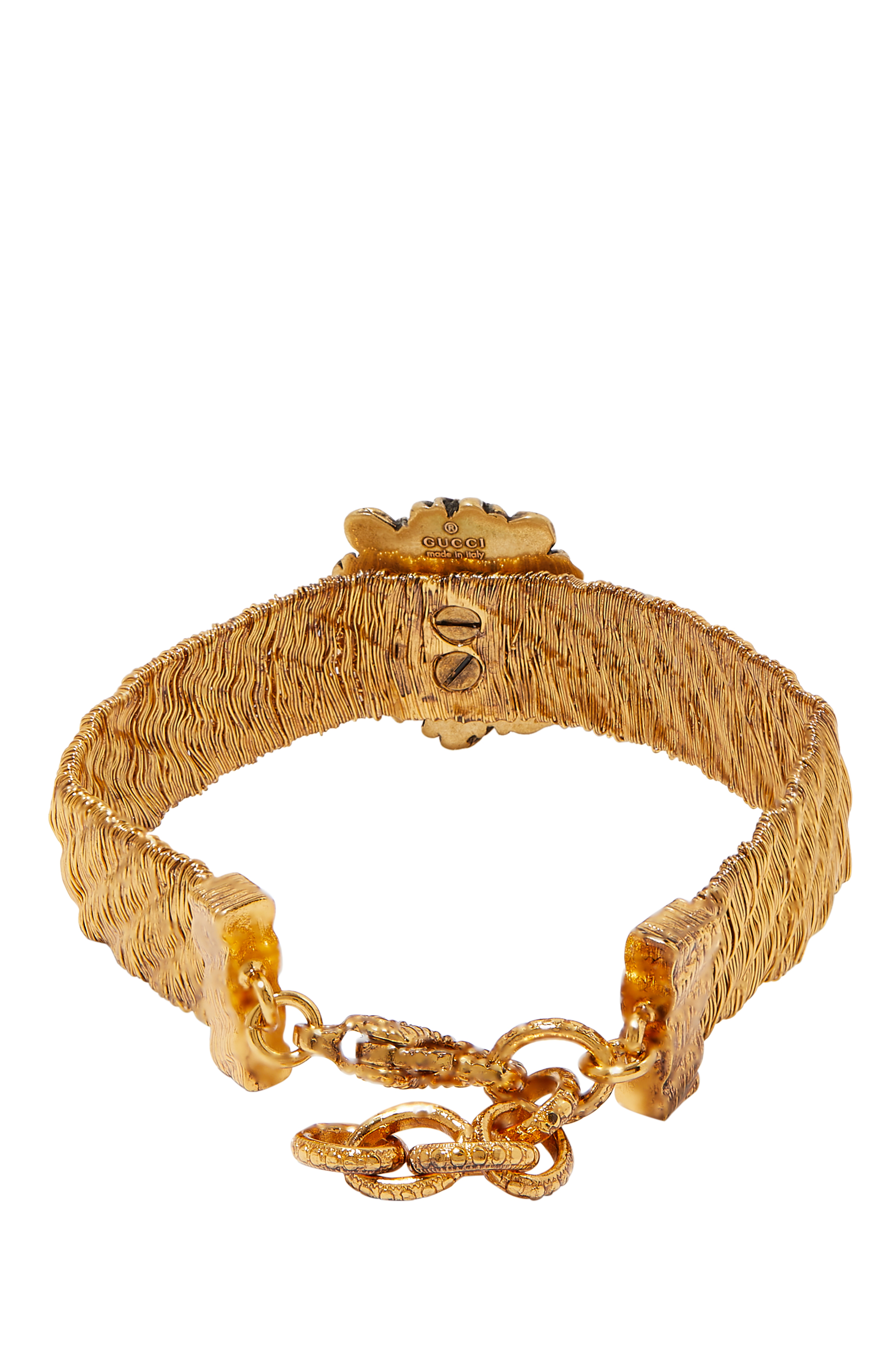 Lion Head Bracelet With Double G