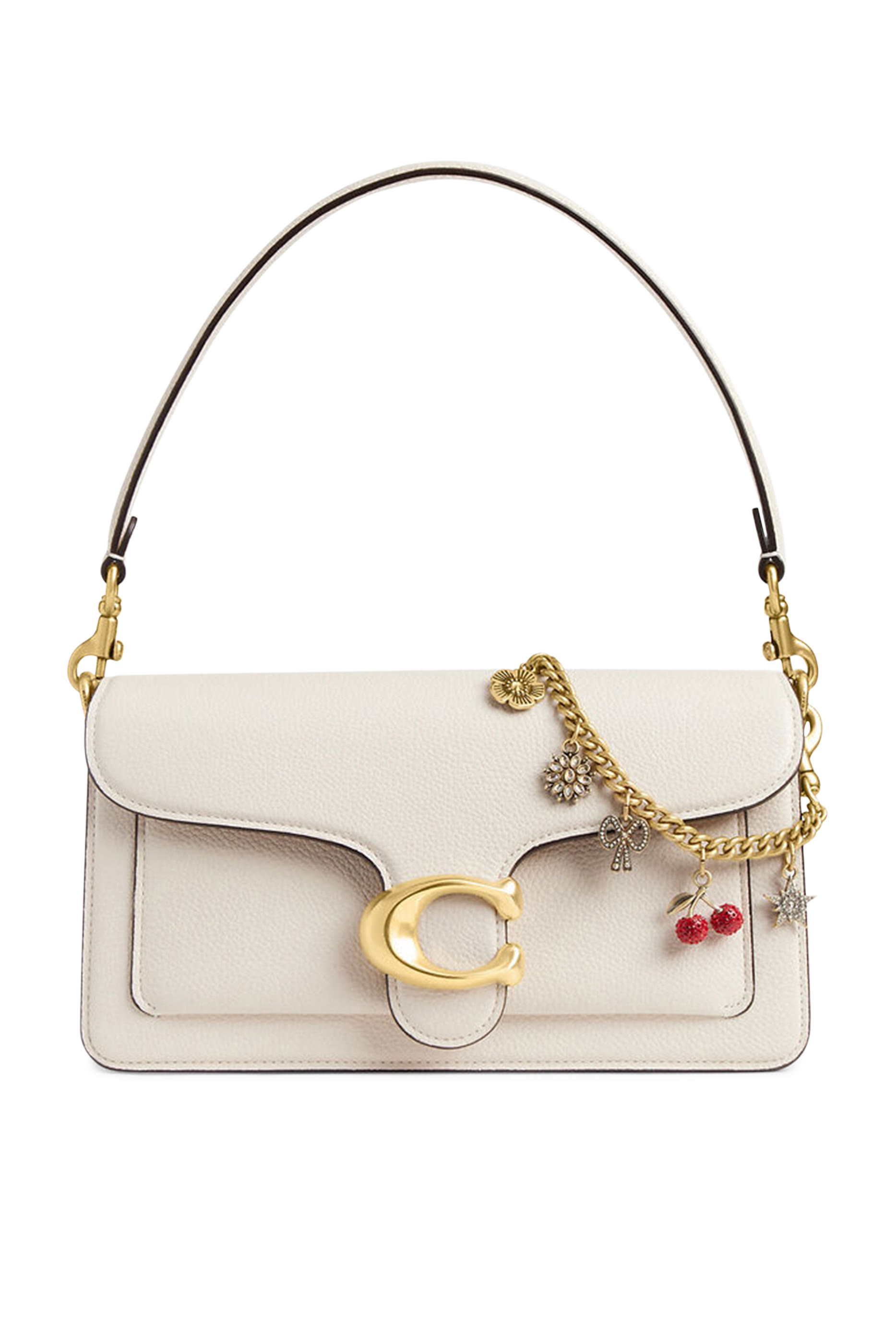 Crystal Motif Chain Bag Charm