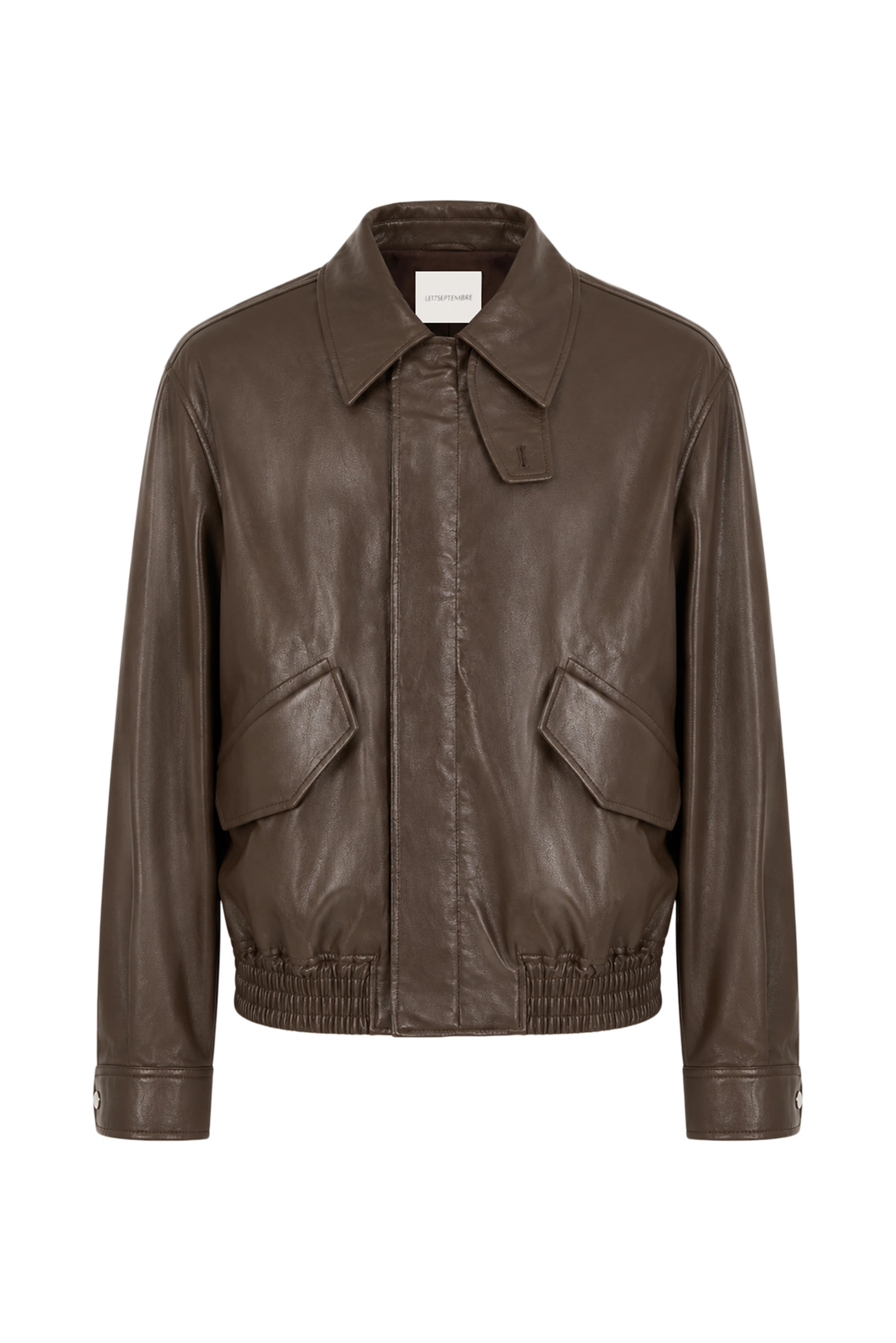 Faux Leather Zip Blouson