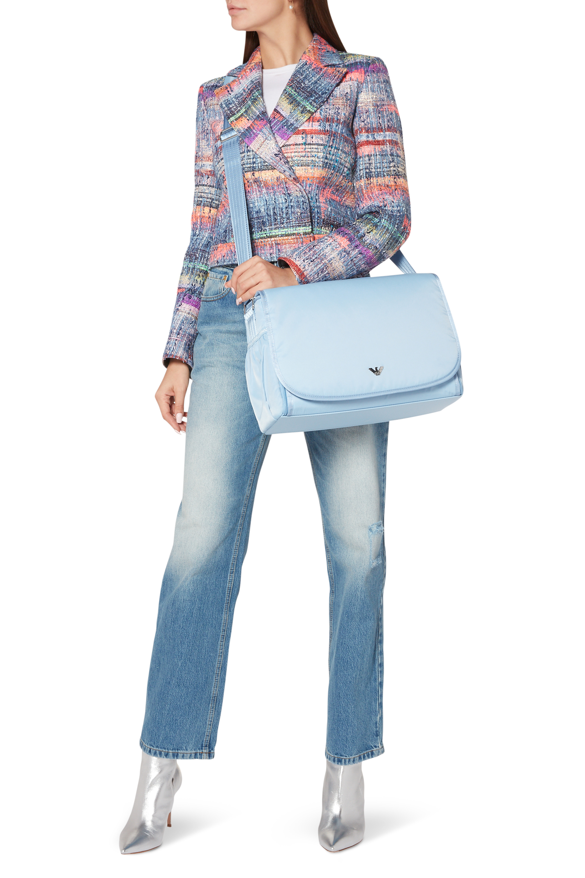 Logo Embellished Diaper Bag