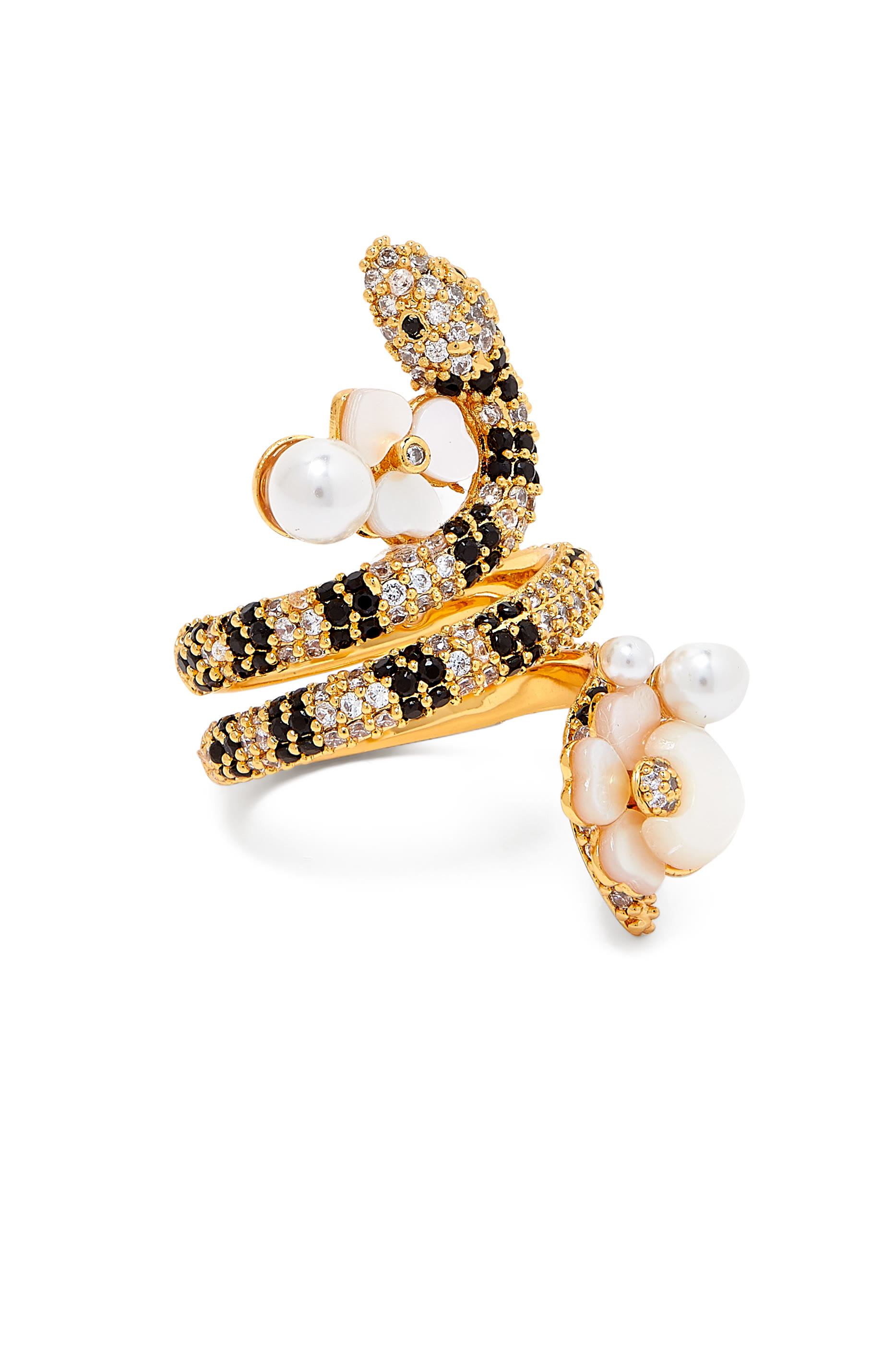 Shining Snake Statement Wrap Ring