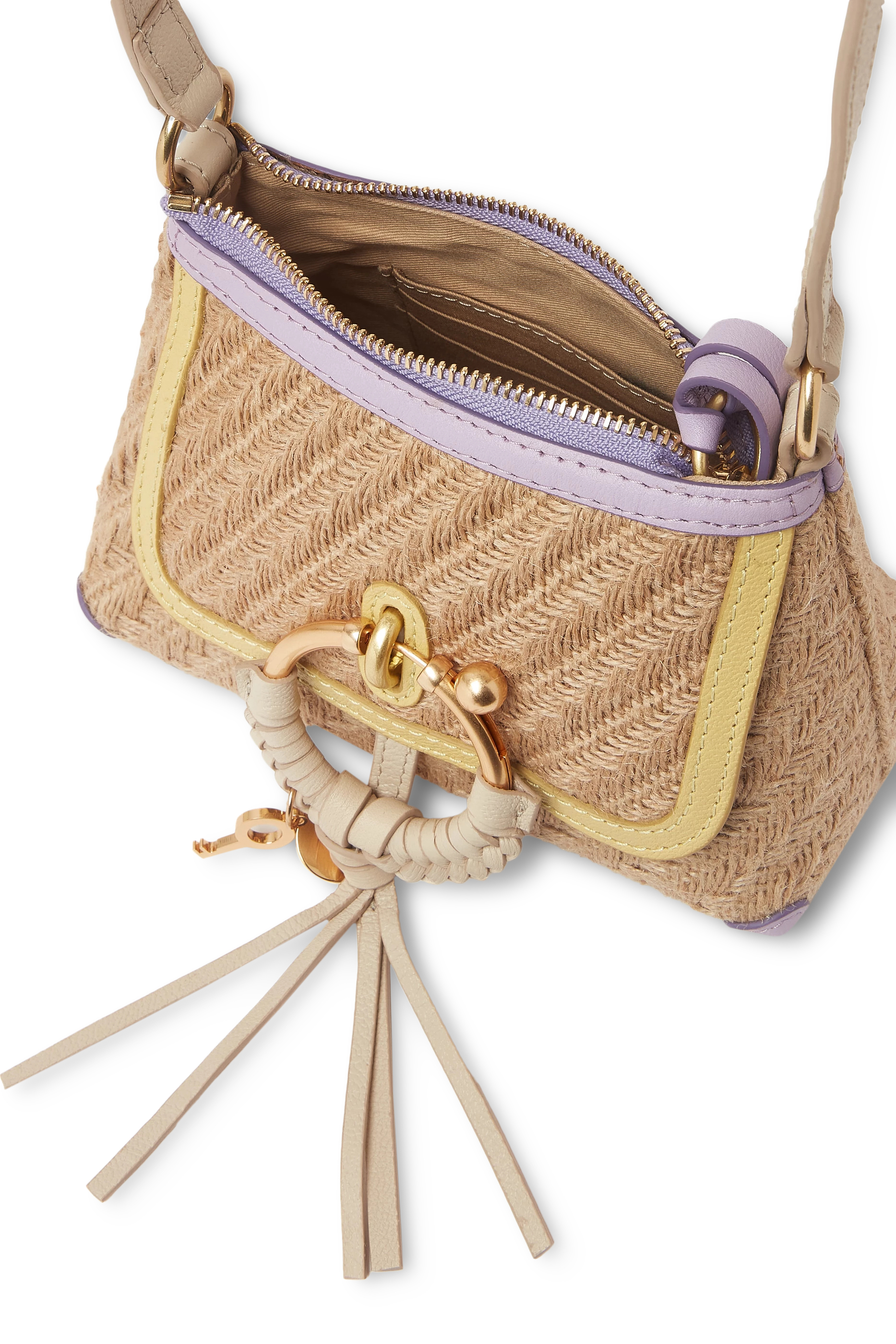 Joan Straw Mini Shoulder Bag