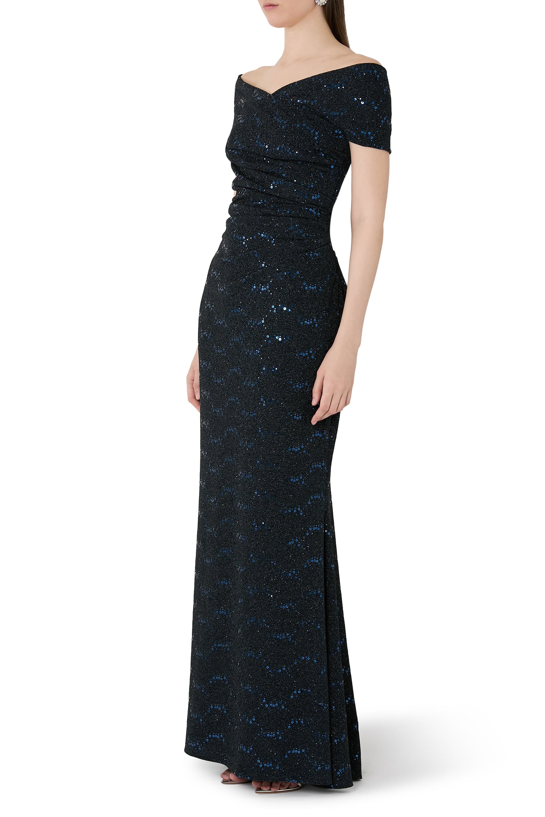 Off-Shoulder Evening Dress