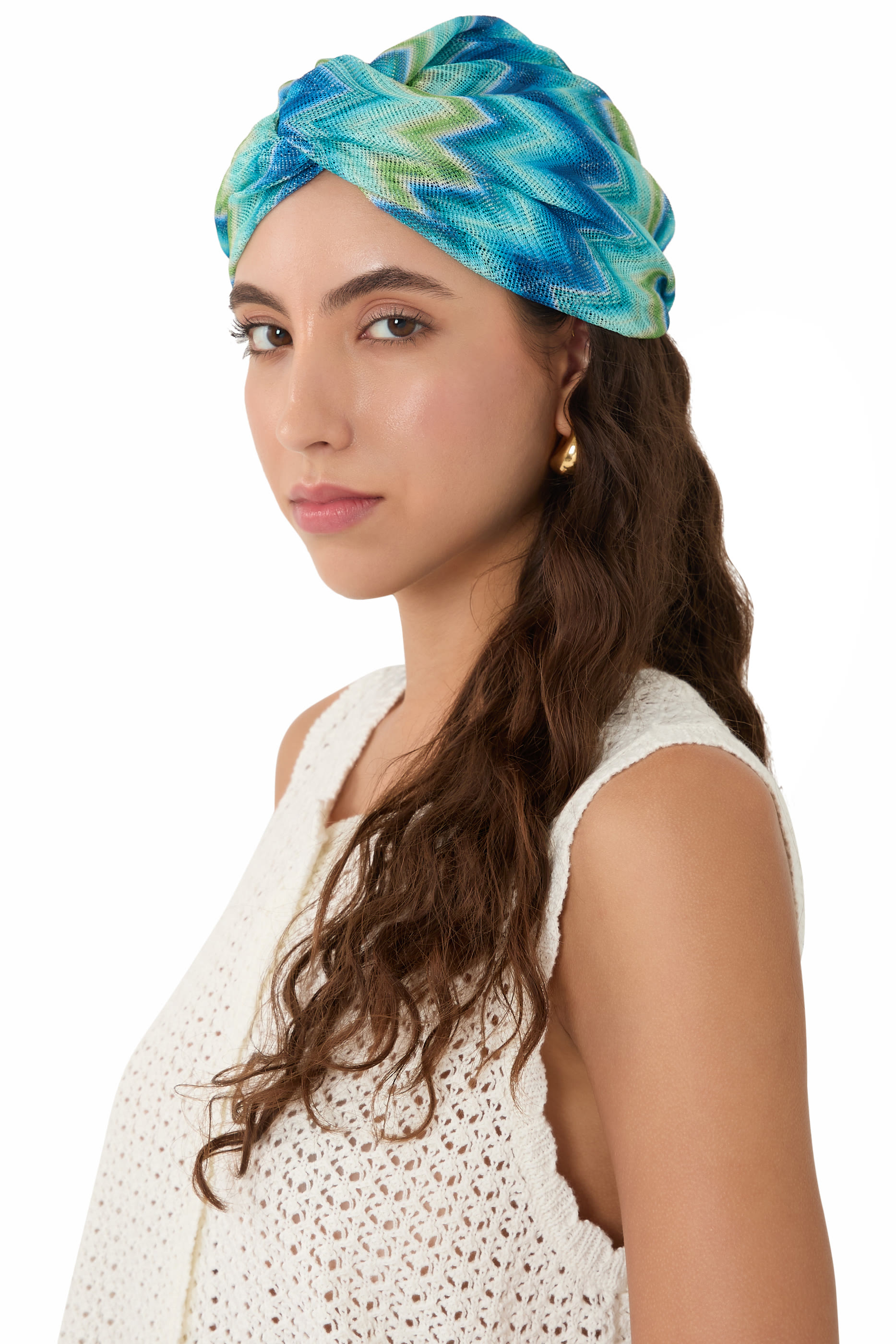 Chevron Viscose Turban