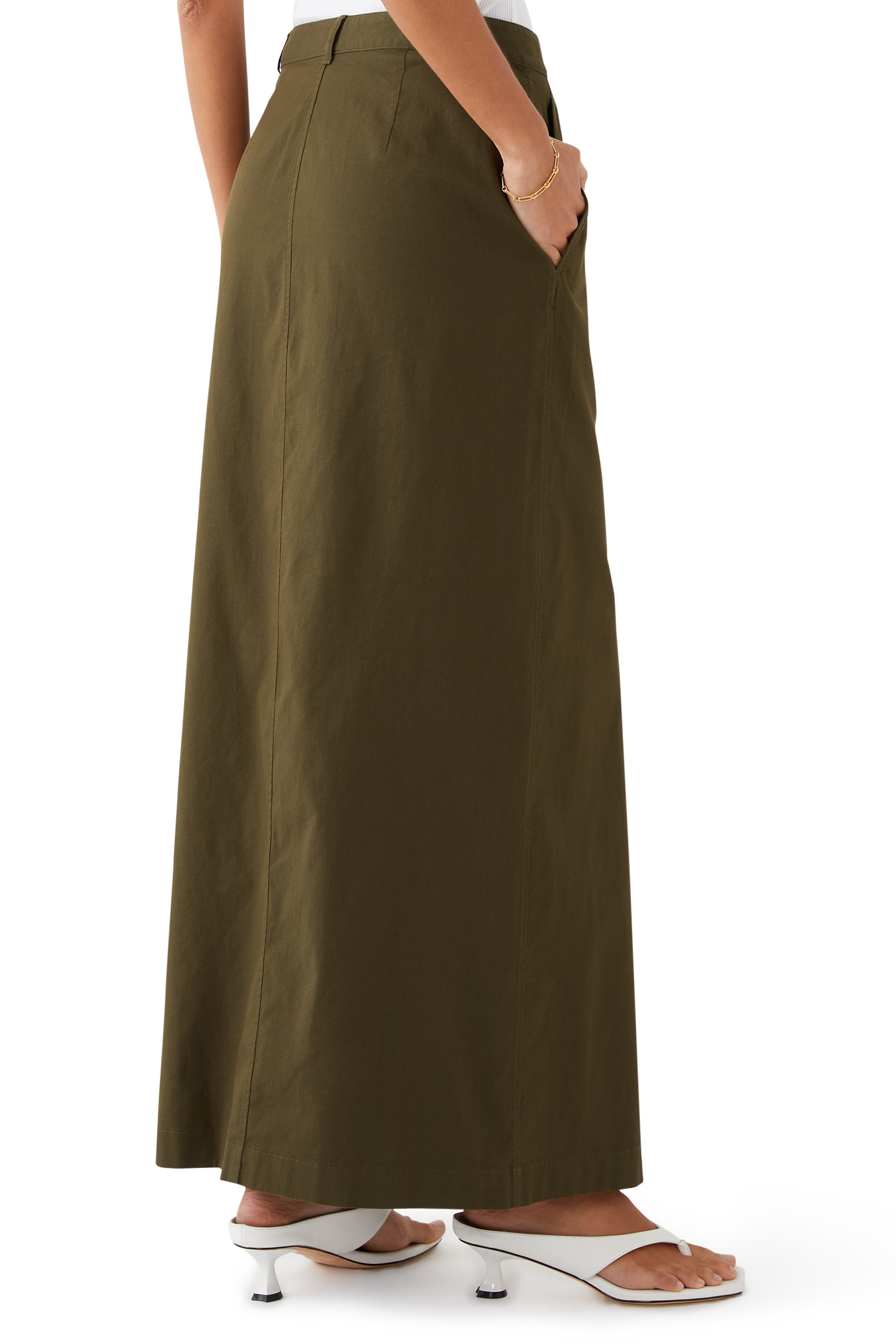 Front Vent Maxi Skirt