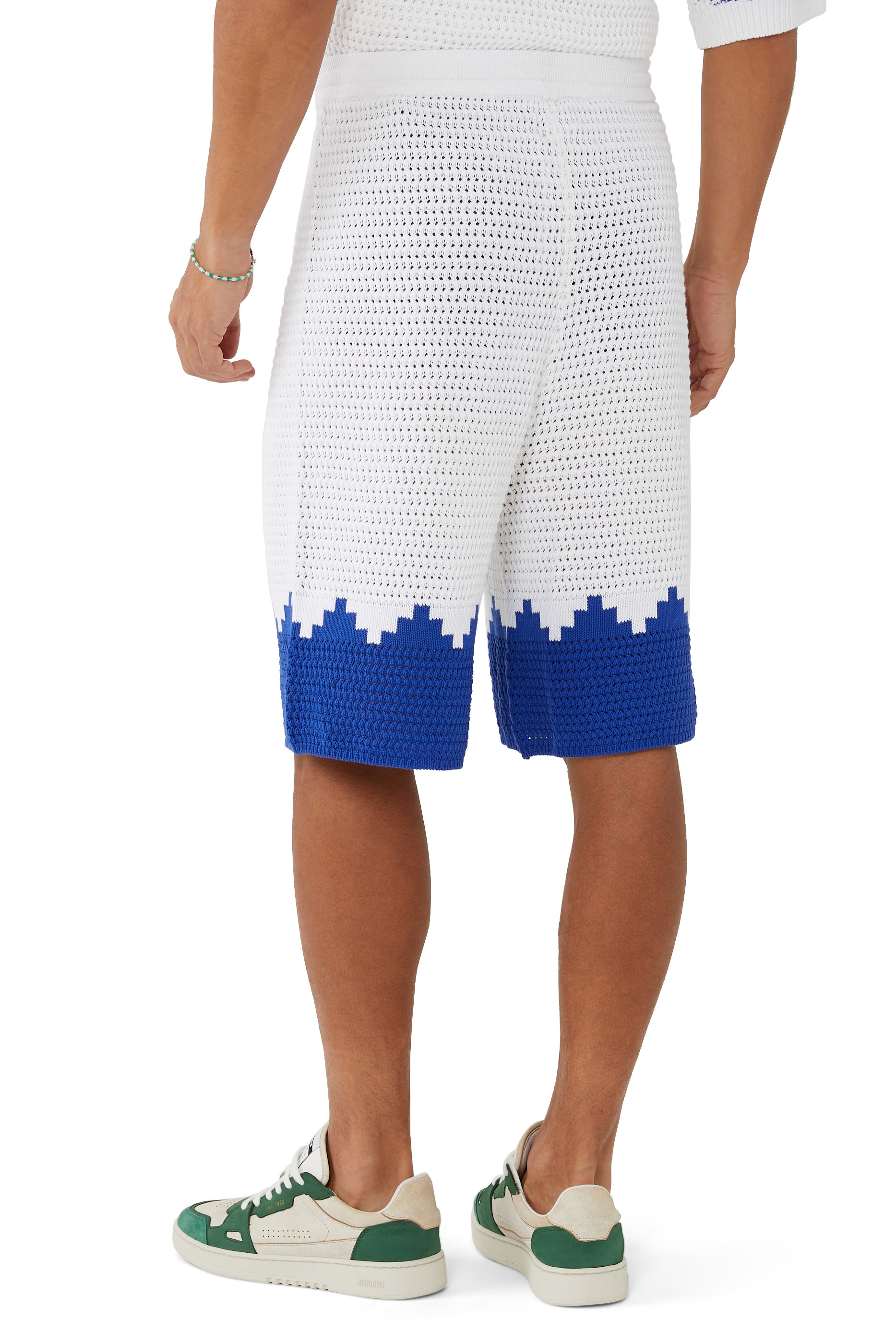 Cross Crocket Knit Shorts