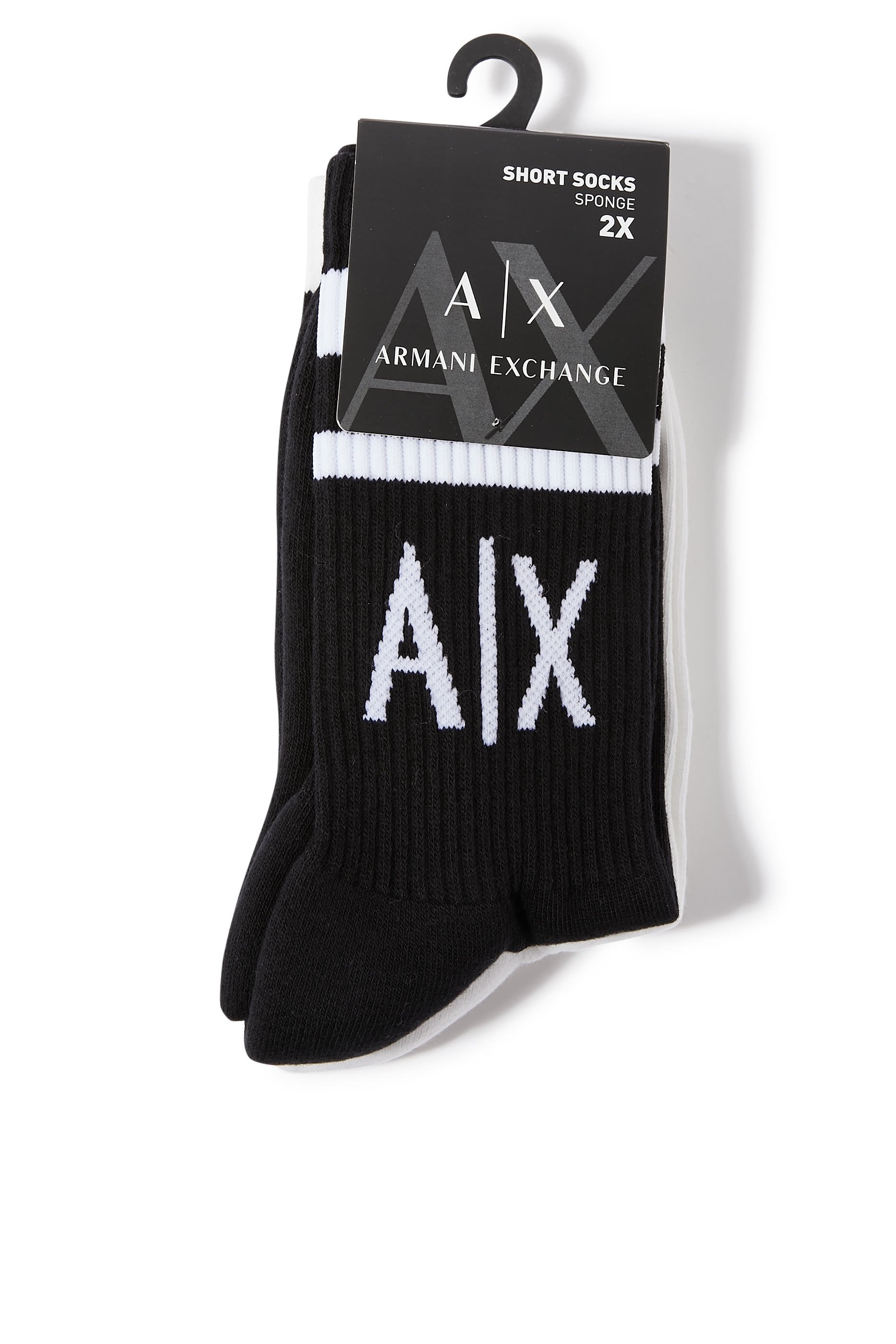 Contrast Terrycloth Socks, Set of 2