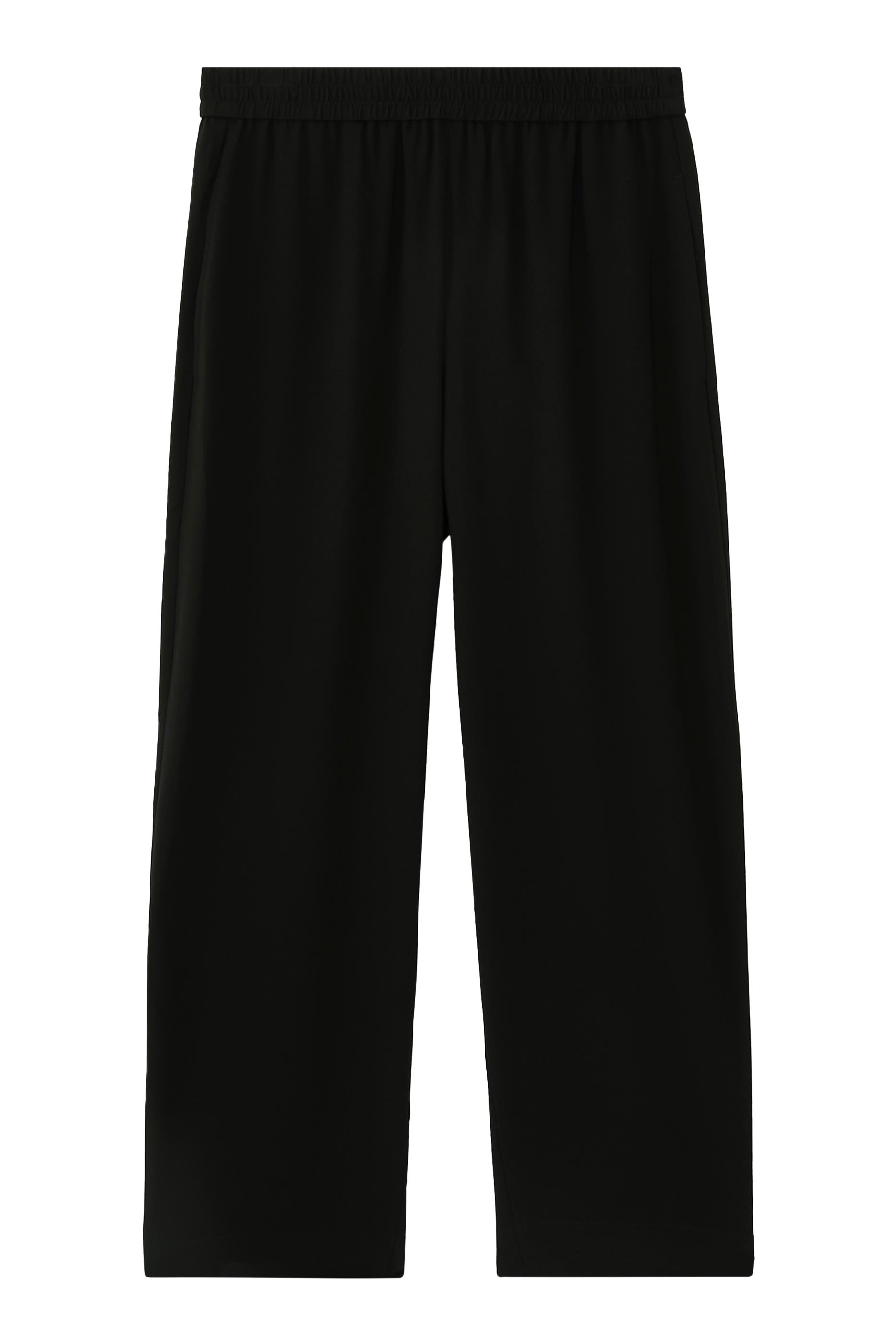 Relaxed Pull-On Pants in Satin Crepe
