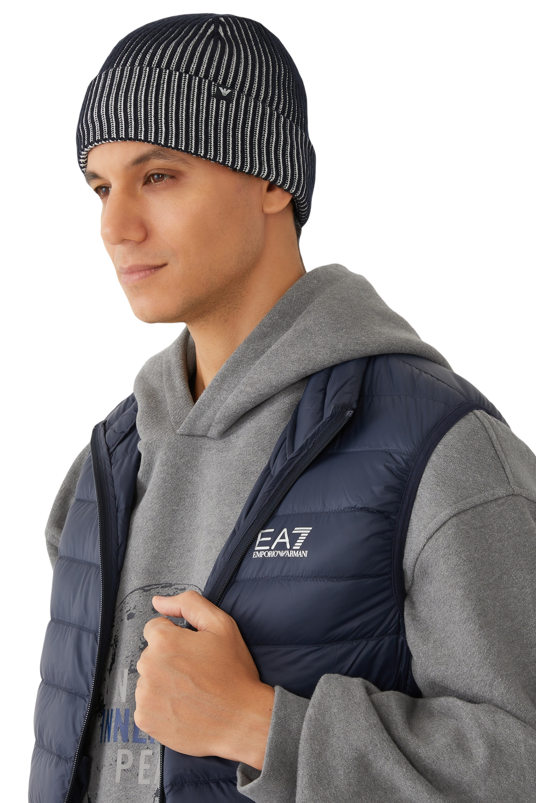 Eagle Micro Patch Logo Ribbed Beanie