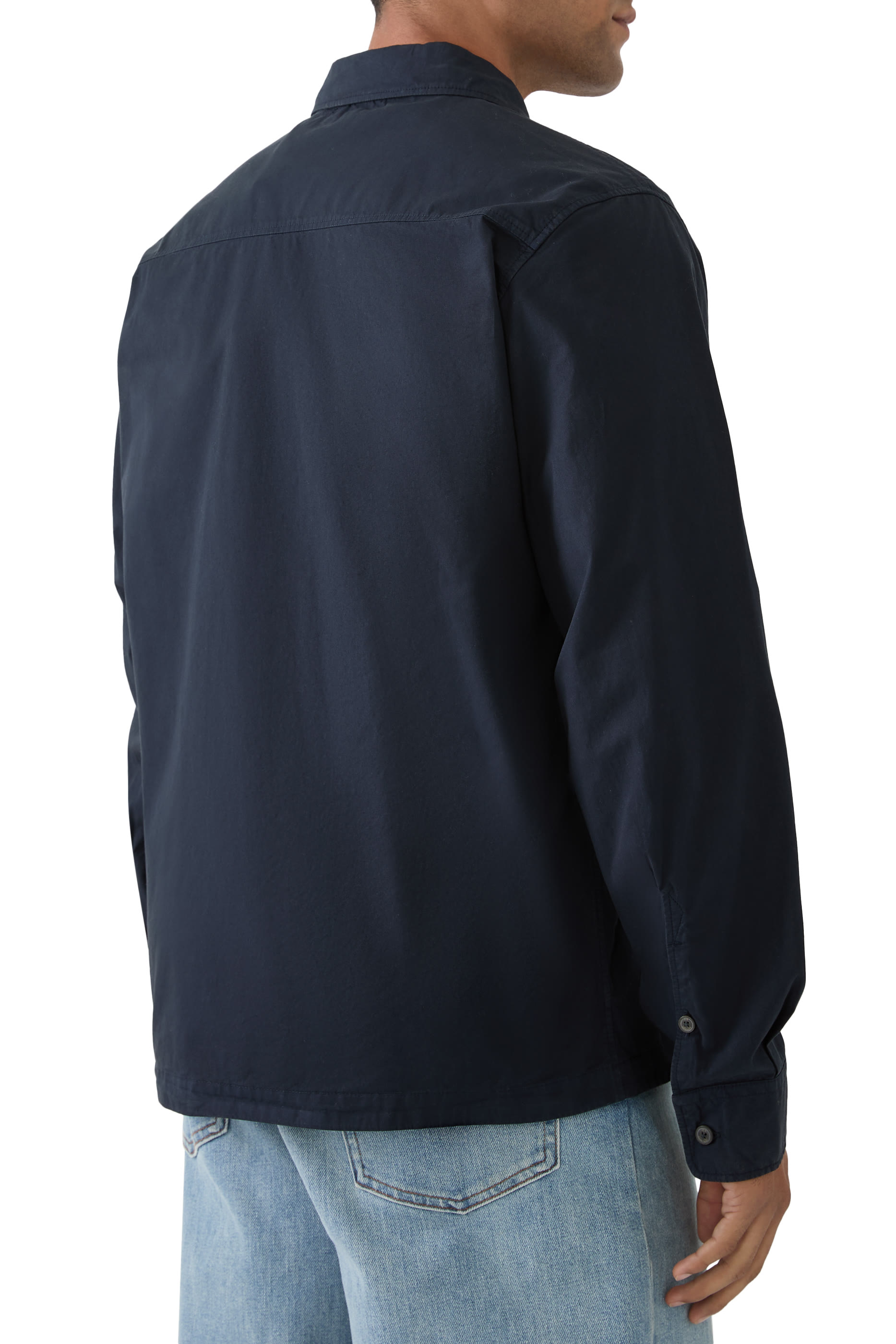 Organic Gabardine Full Zip Overshirt