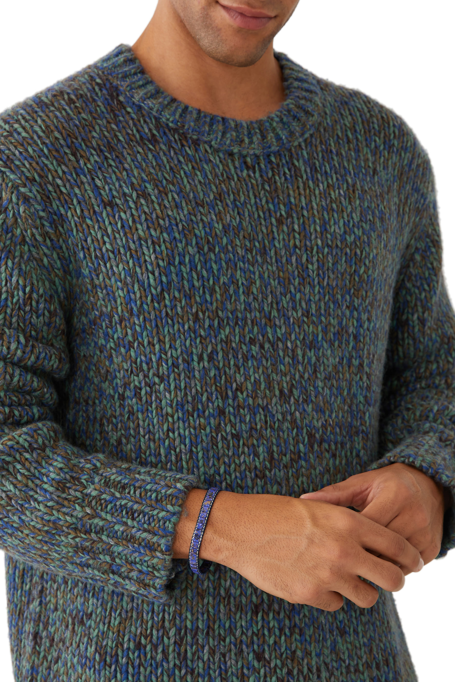 Mosaic Bracelet with Glass Beads