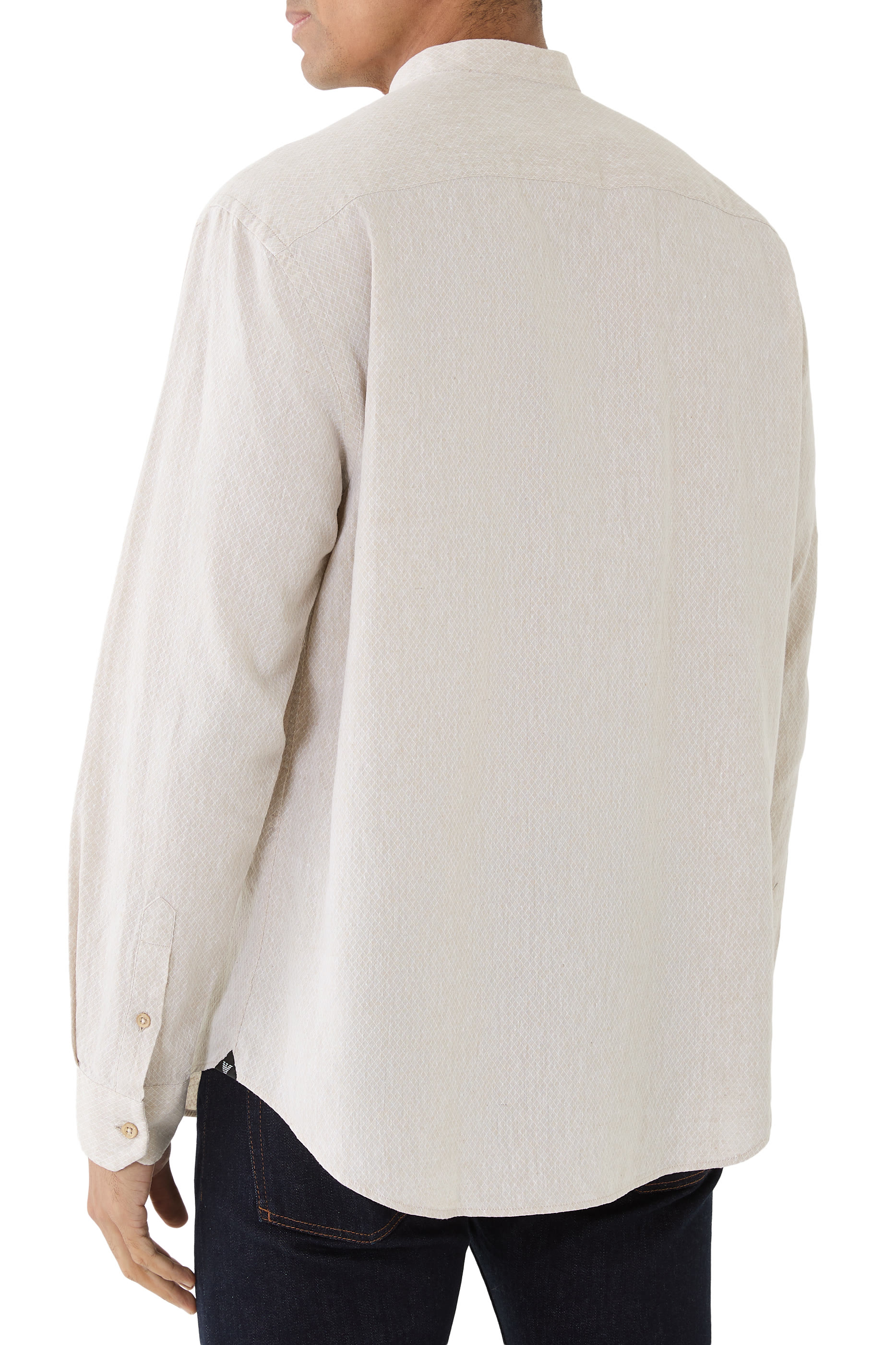 Textured Linen Blend Shirt