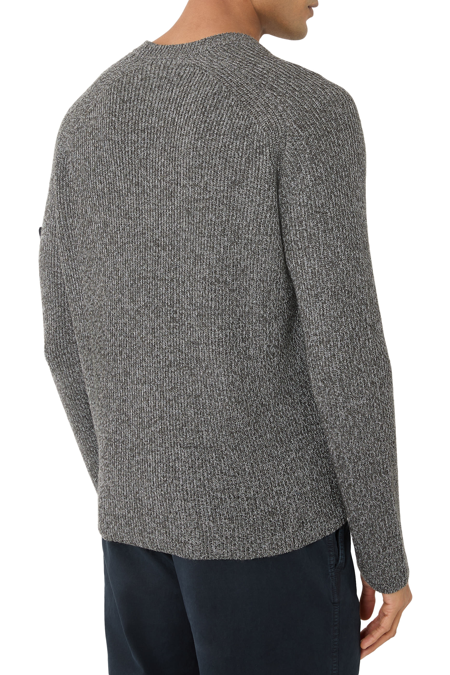 Crewneck Jumper with Reflective Coating