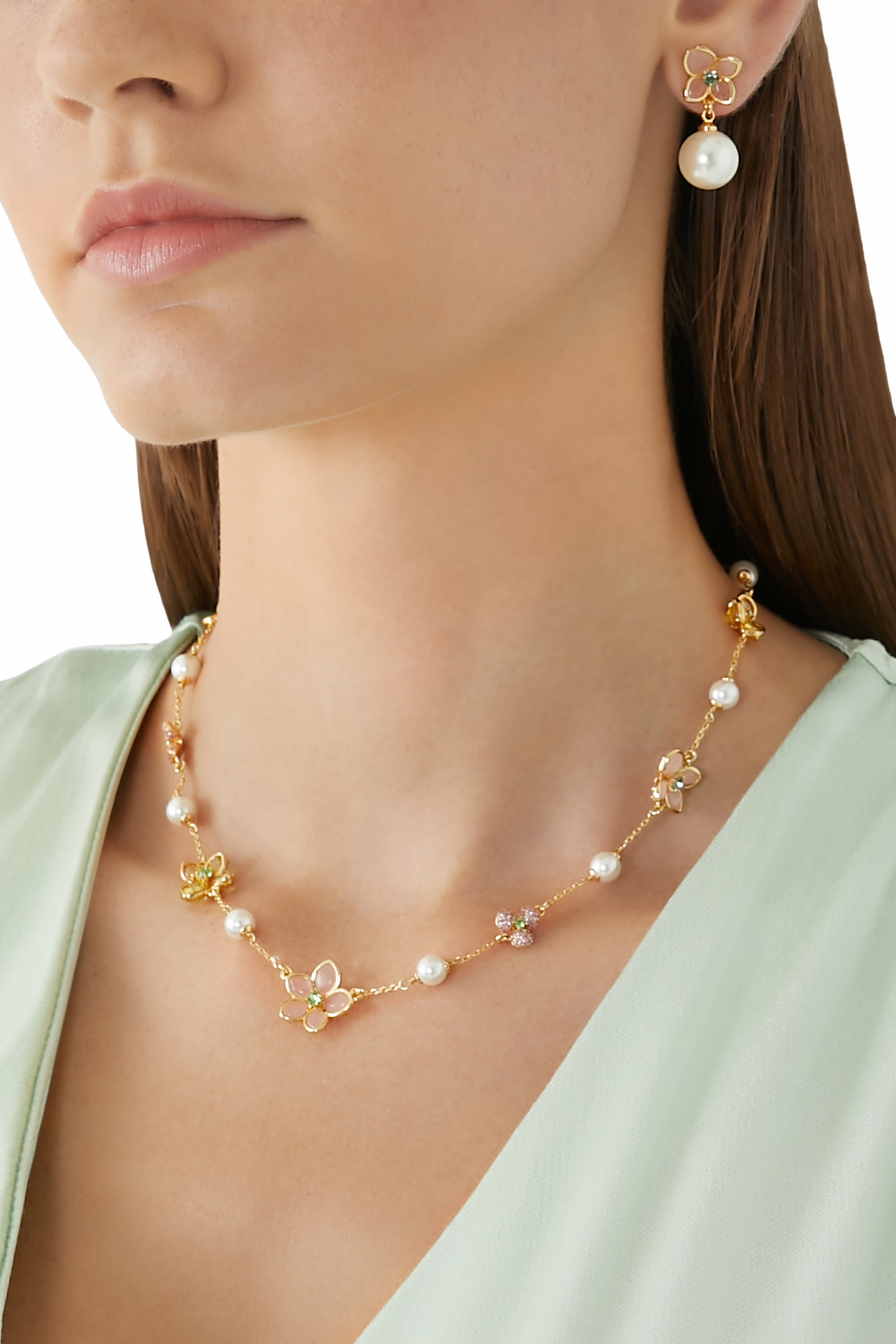Pastel Petals Scatter Necklace