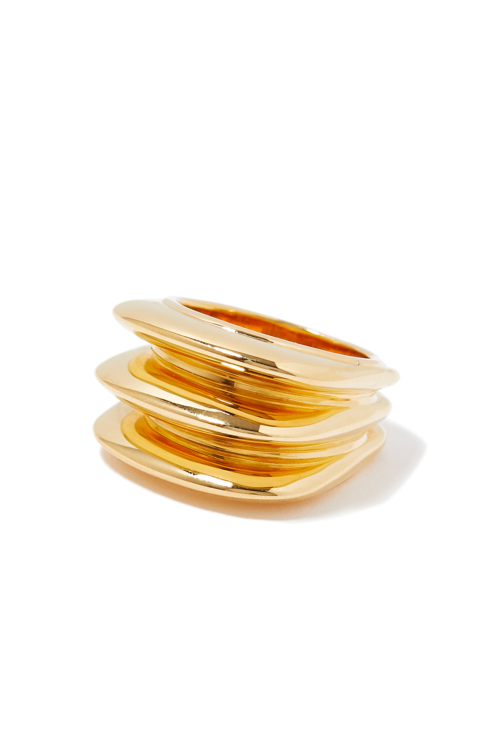 Hera Dome Triple Ridge Ring