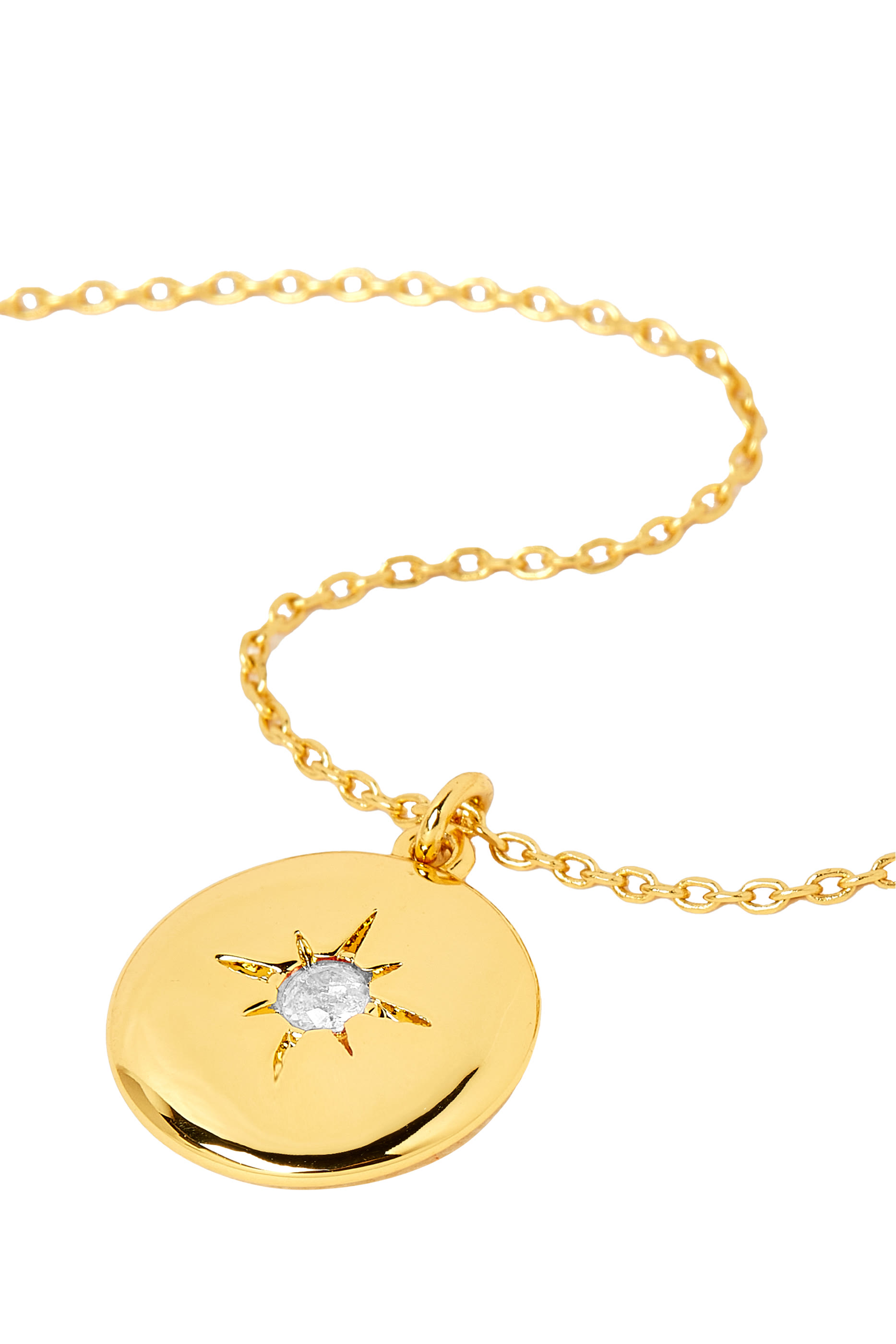 Color Spark Collection - Clear Inspire Medallion Necklace