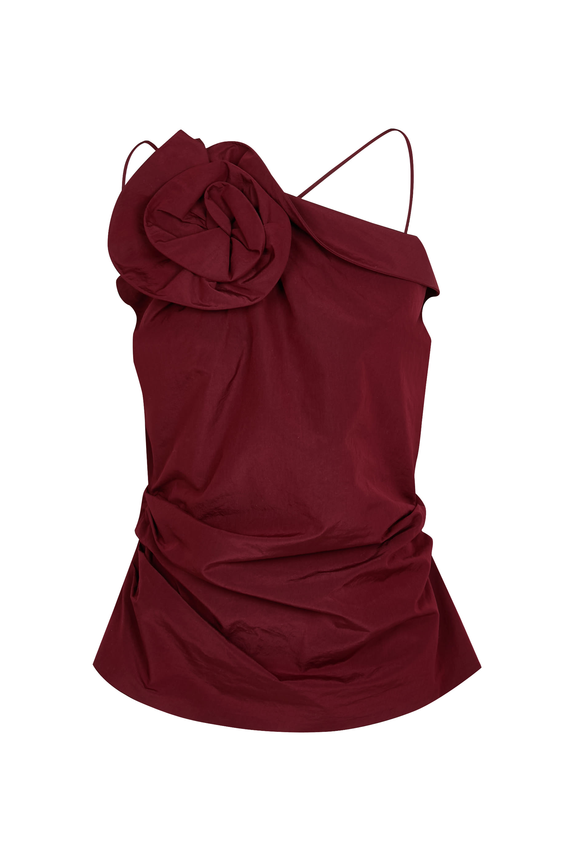 Rose One-Shoulder Top