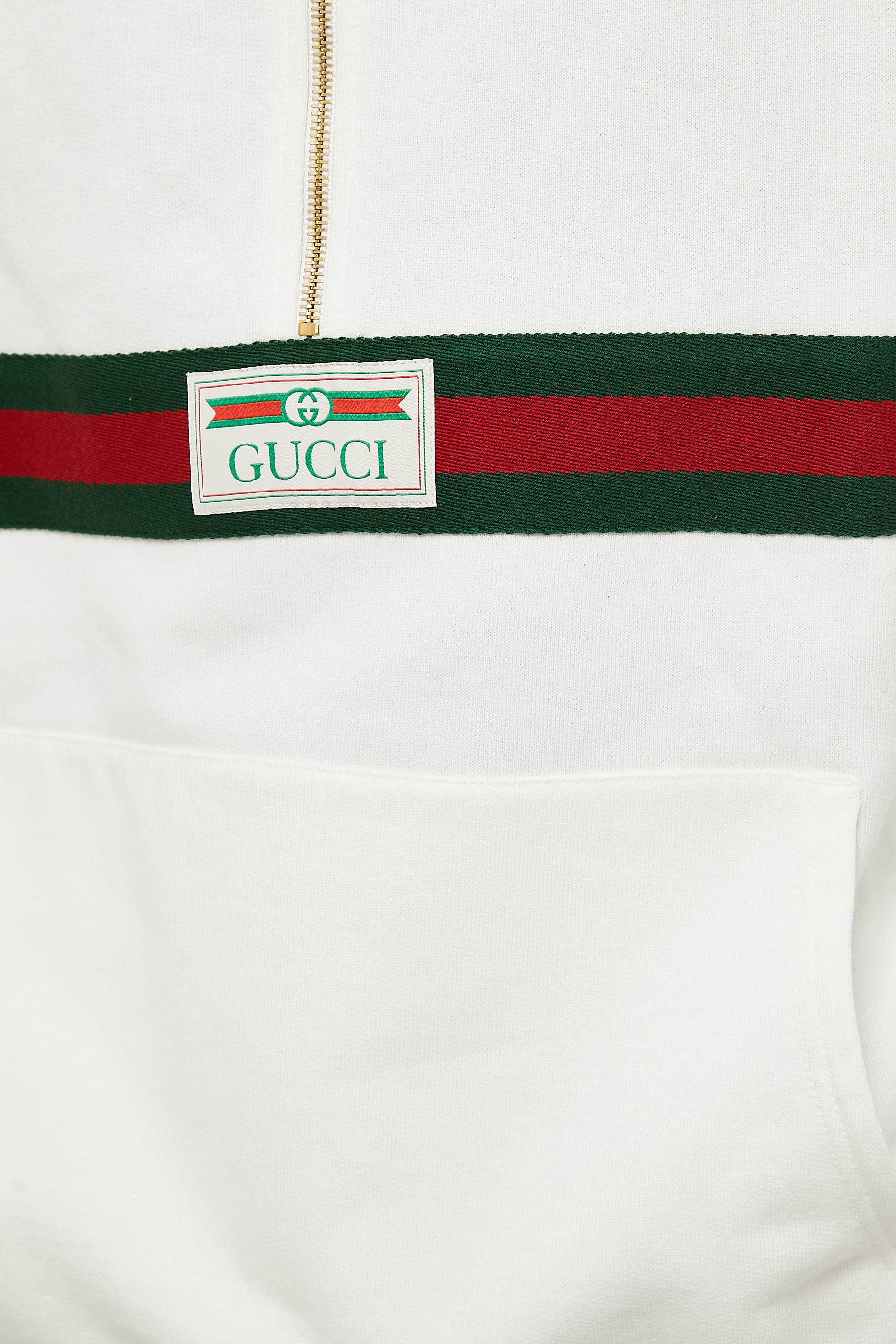 Sweatshirt with web and Gucci label
