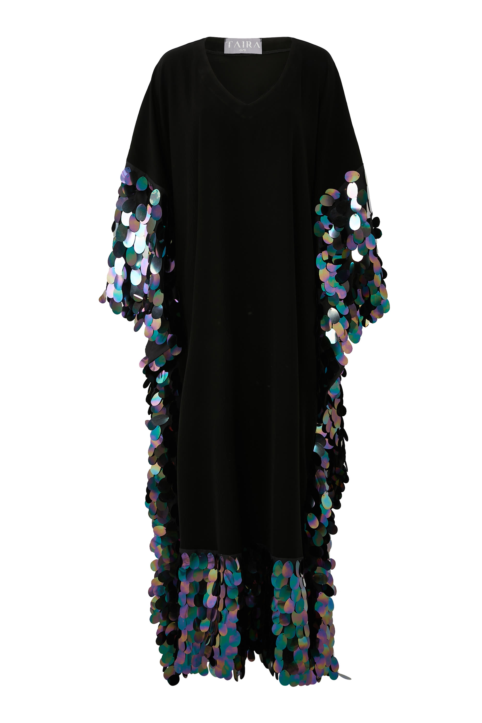 Dreamy Sequin Trim Kaftan