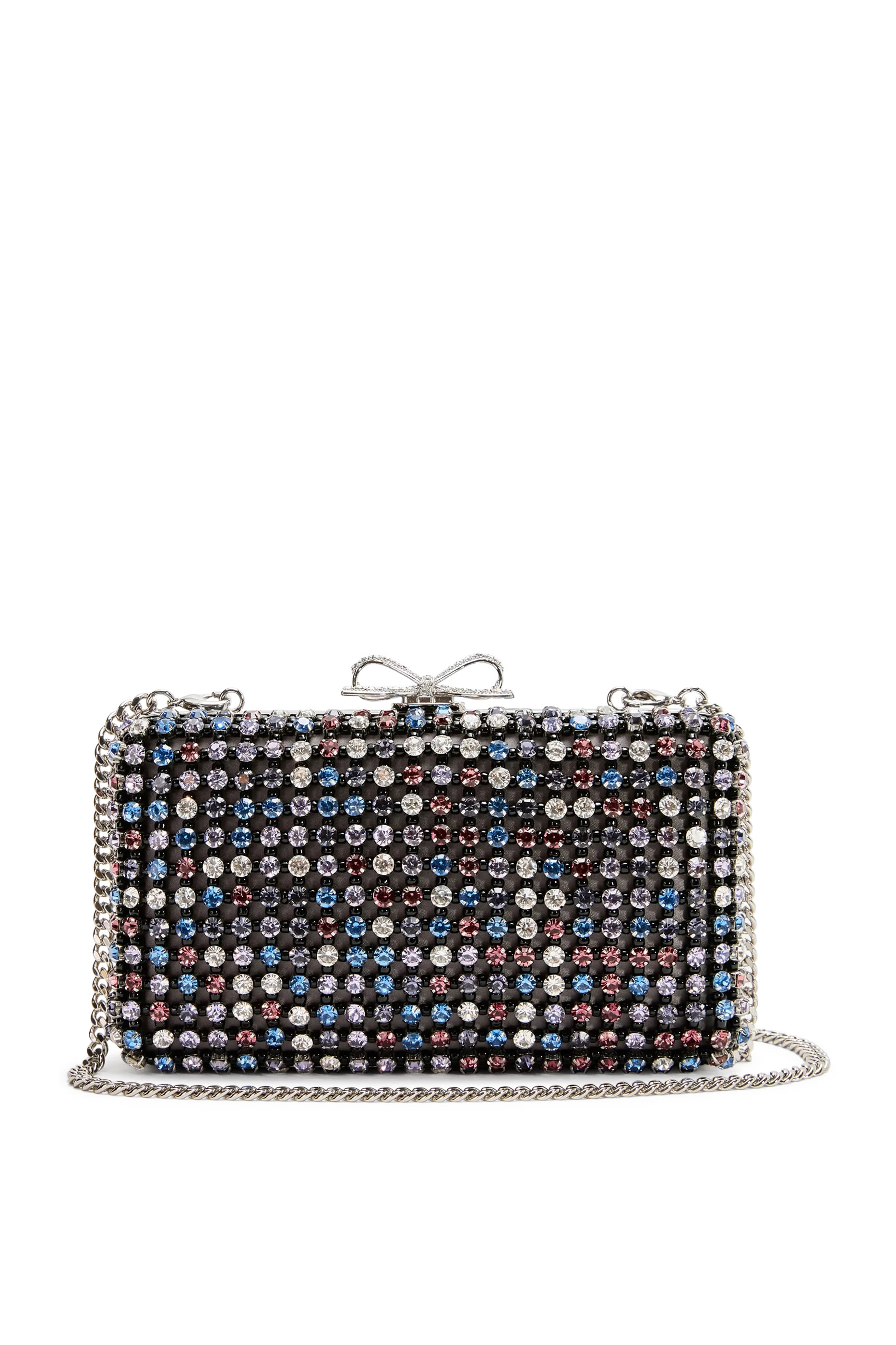 Multi Crystal Chainmail Clutch