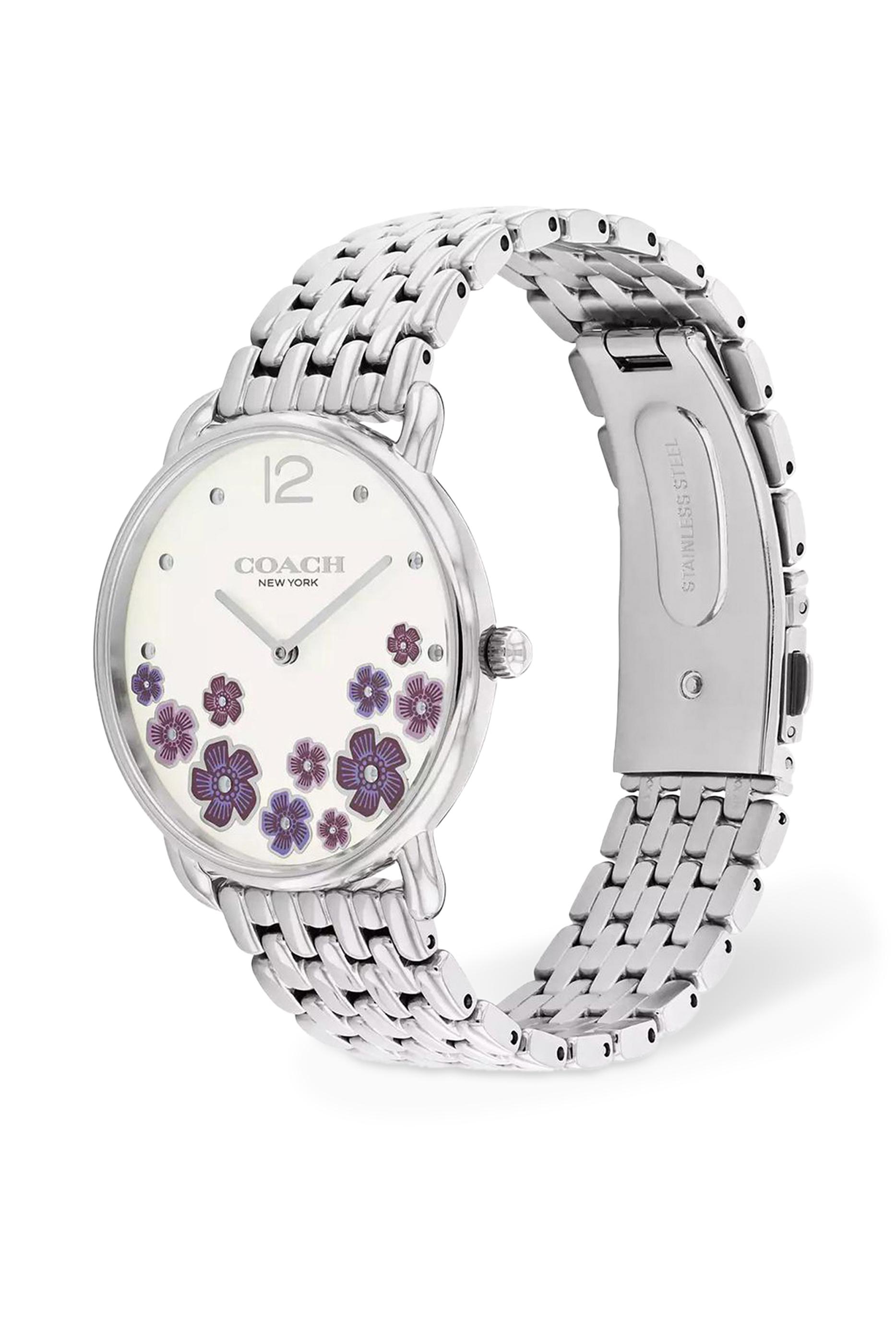 Elliot Quartz Purple Flower Watch