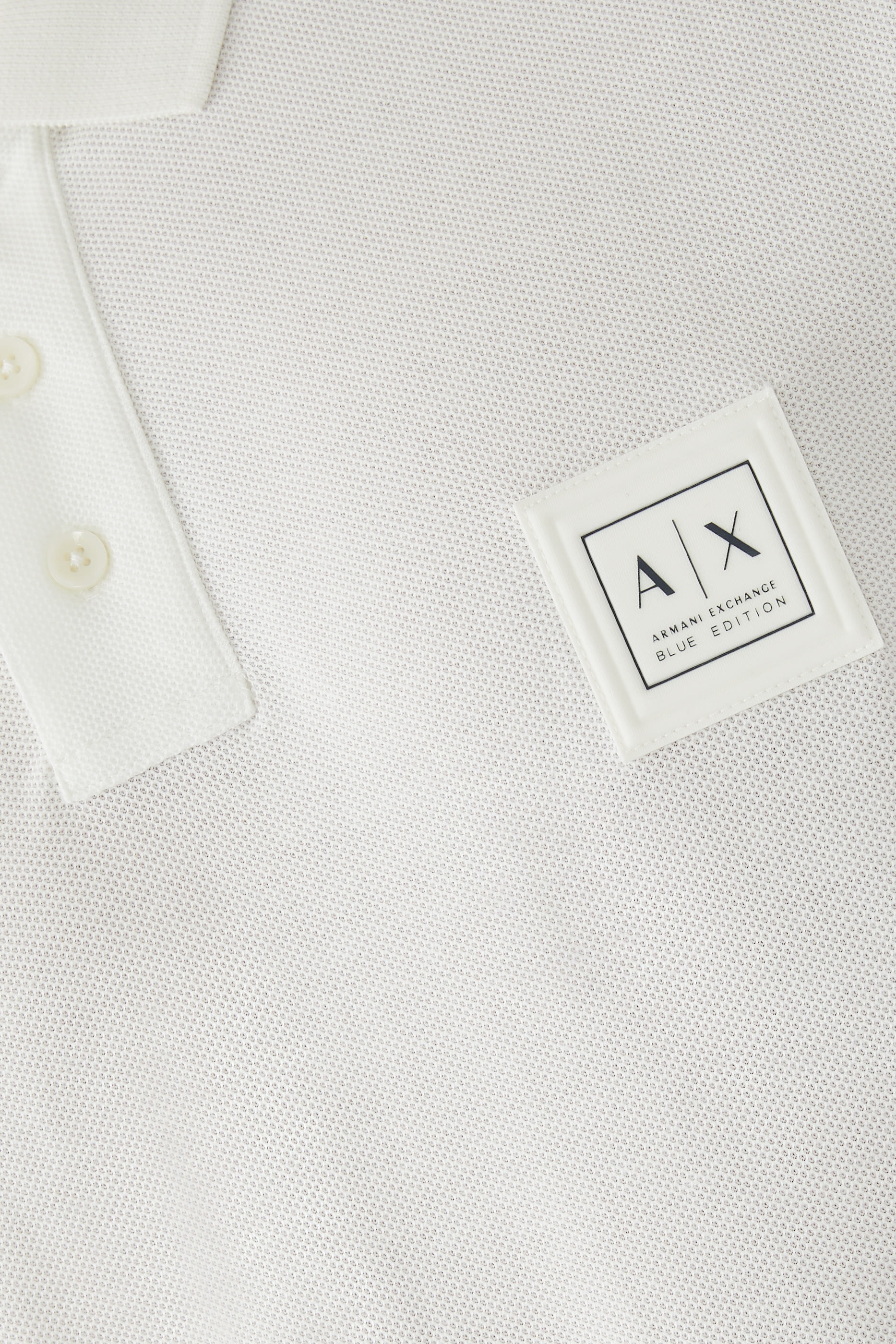 AX Logo Half-Zip Polo Shirt