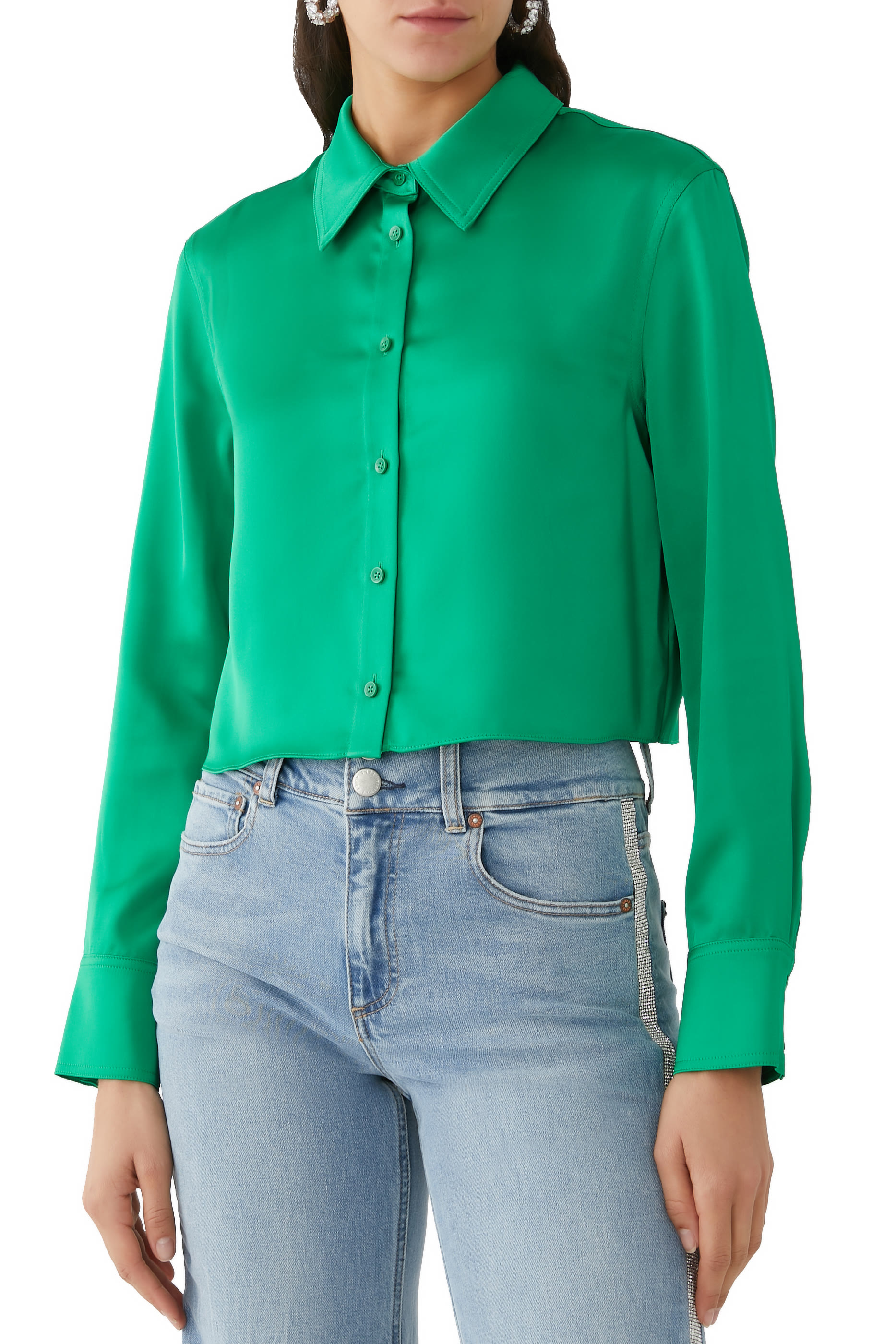 Leon Cropped Button Down