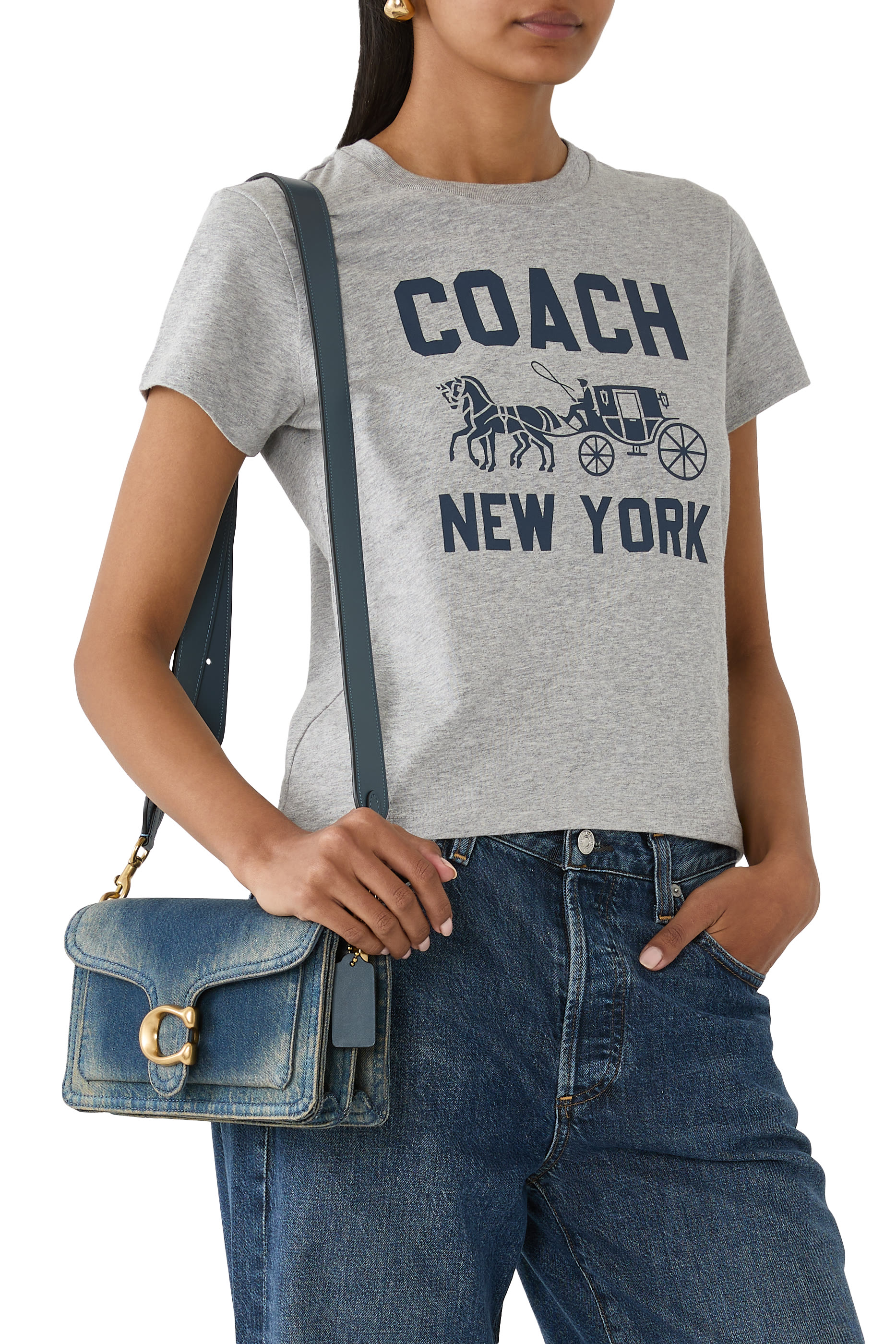 Denim Tabby Shoulder Bag 