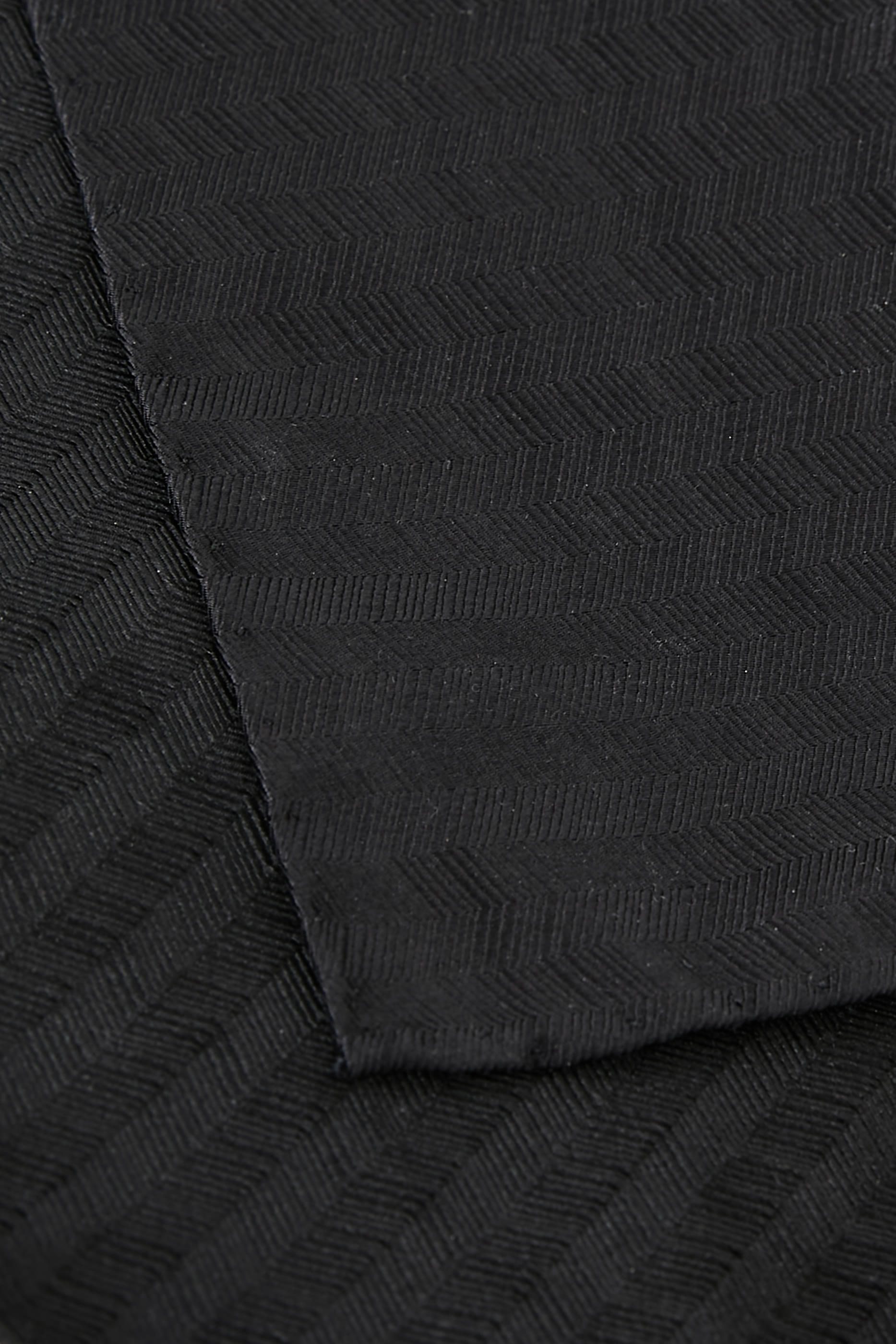 Pure Silk Pocket Square with Jacquard Micro-Motif