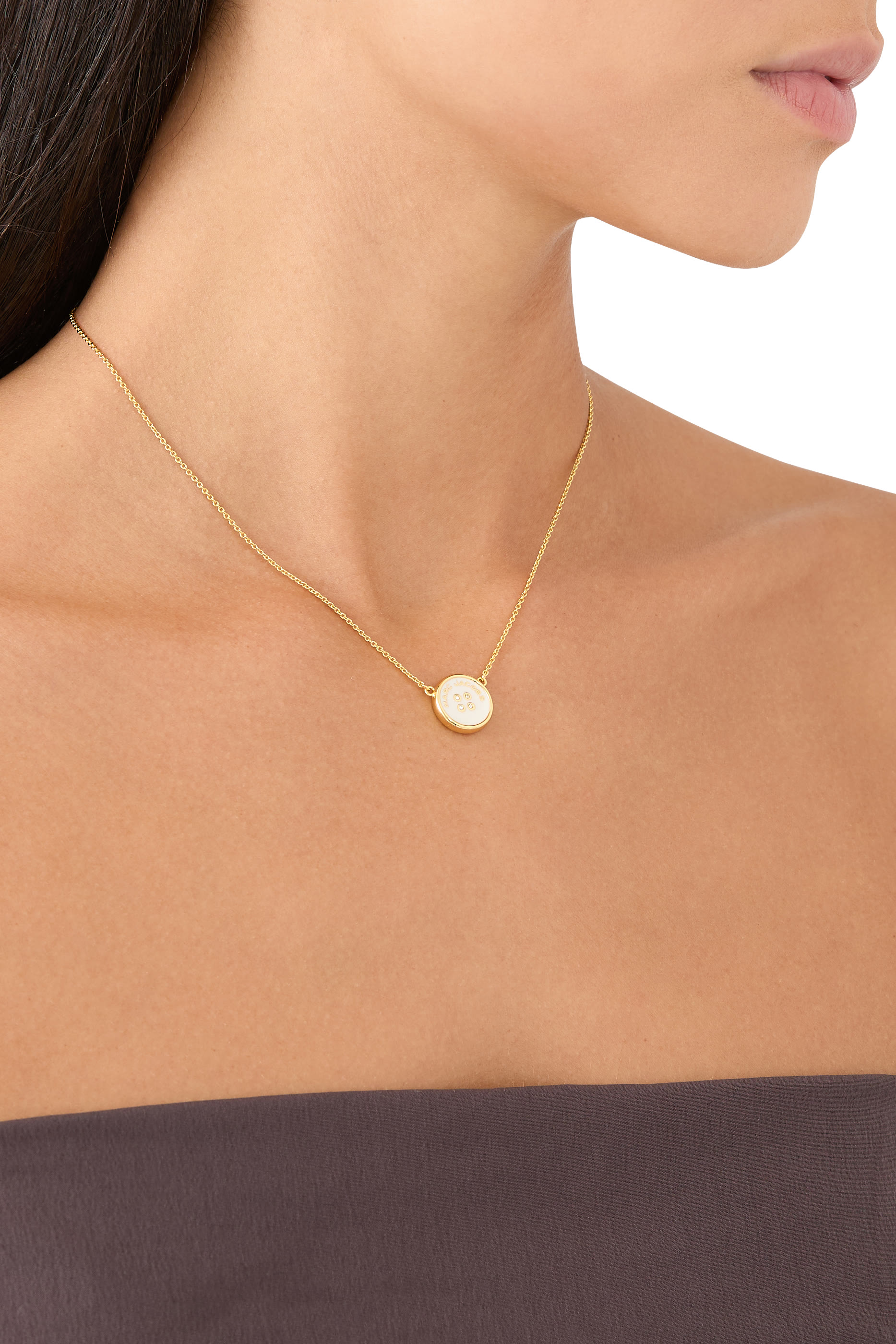 The Button Pendant Necklace