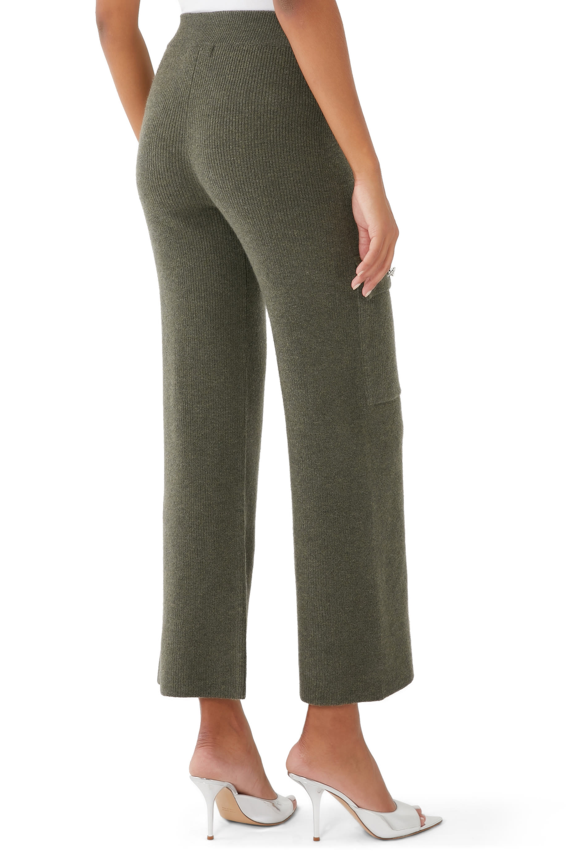 Embellished Cargo High-Rise Pants