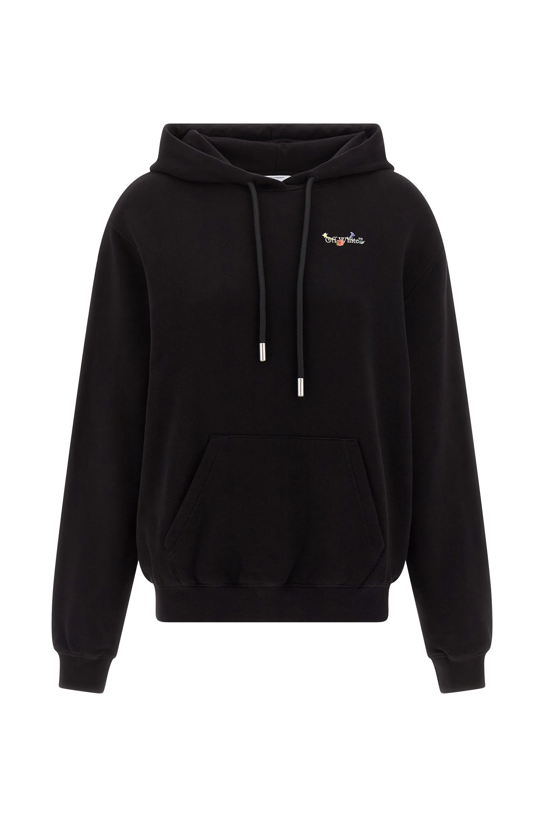 Arrow Glass Flower Pocket Hoodie 