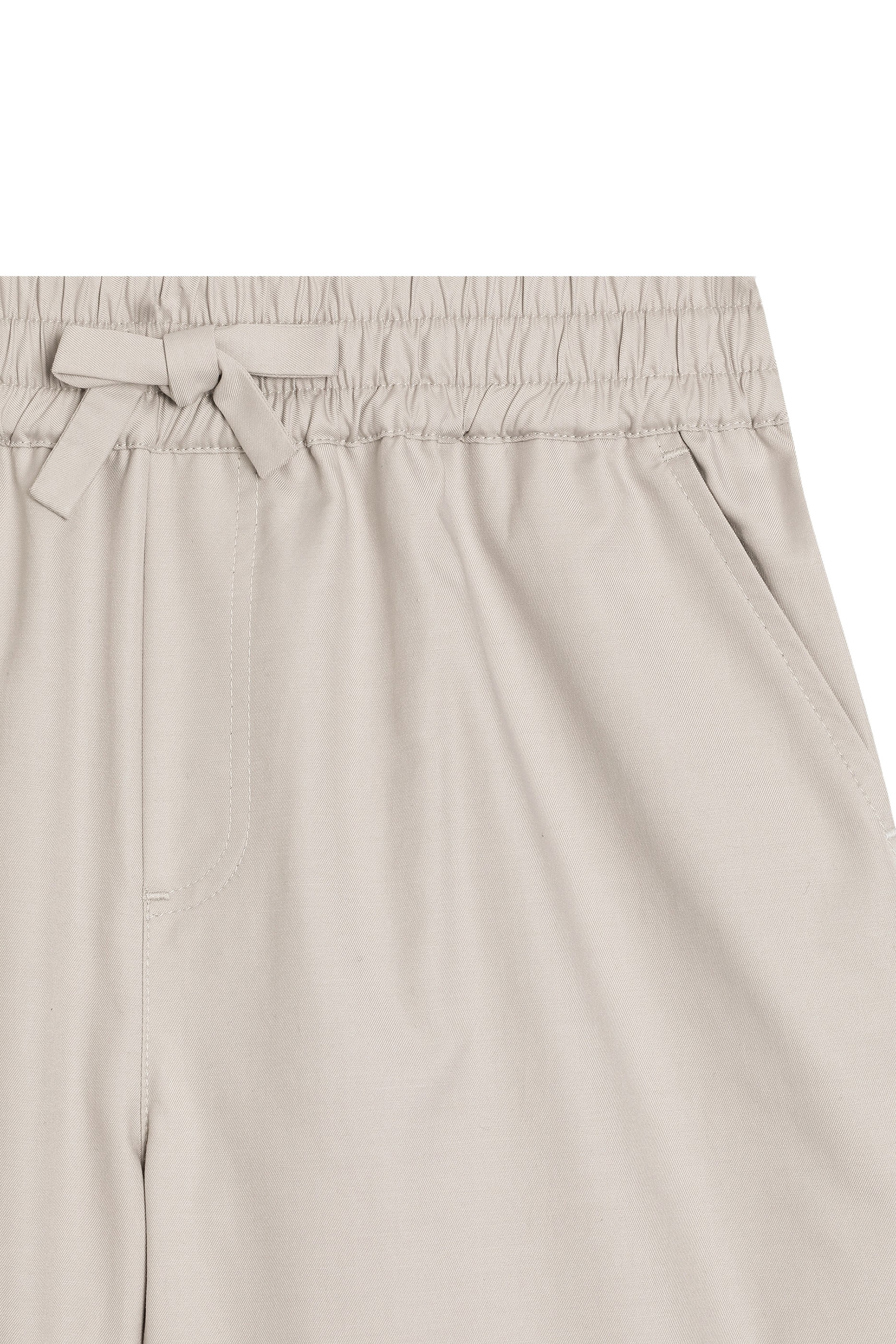 Kids Logo Embroidery Gabardine Shorts