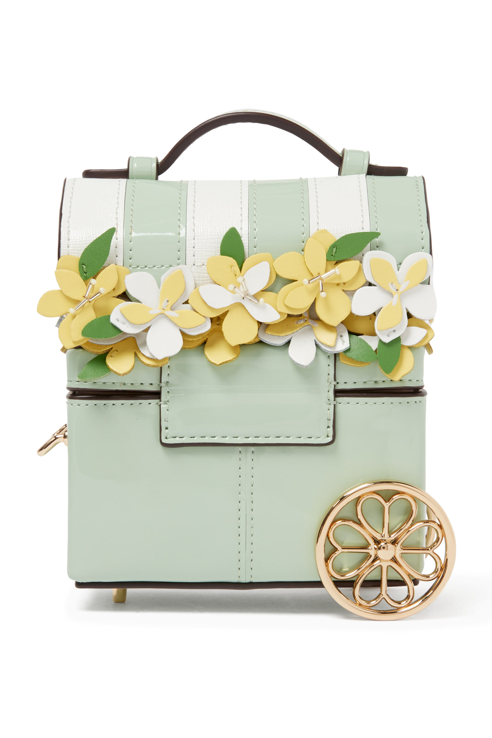 Floral Leather Travel Vanity Case