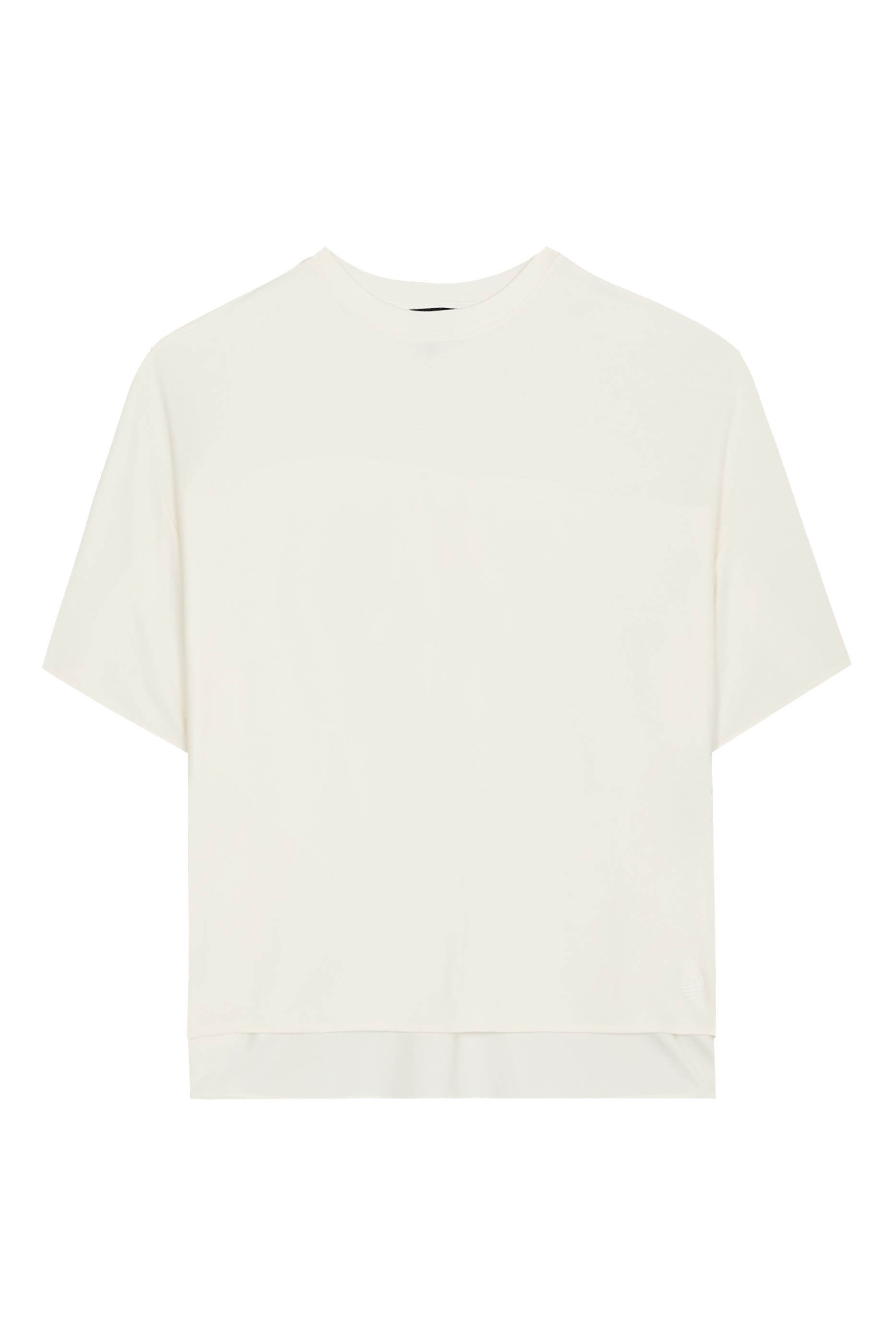 Ruffle Seam Relaxed-Fit T-Shirt