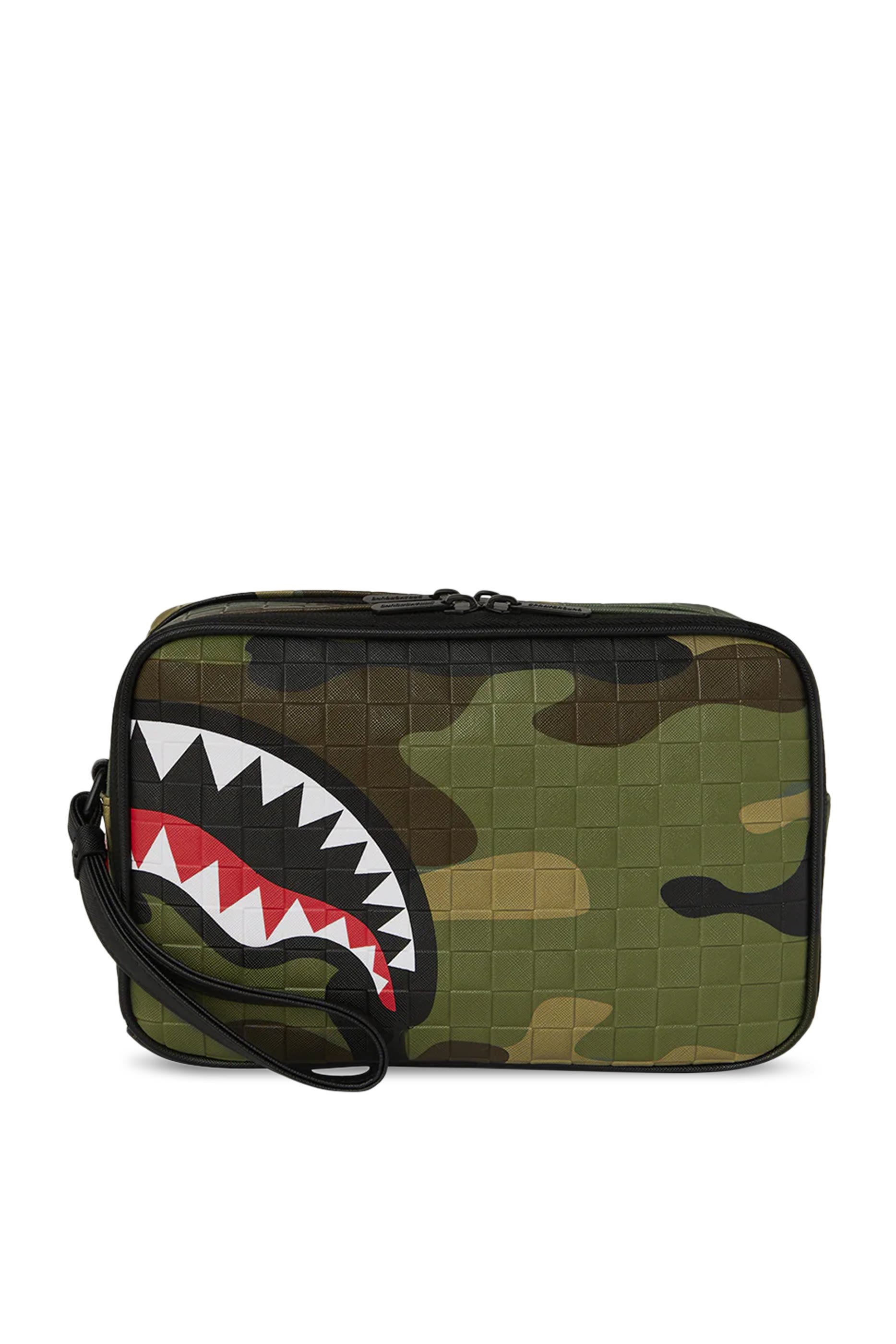 Kids Woodland Camo Check Toiletry Bag